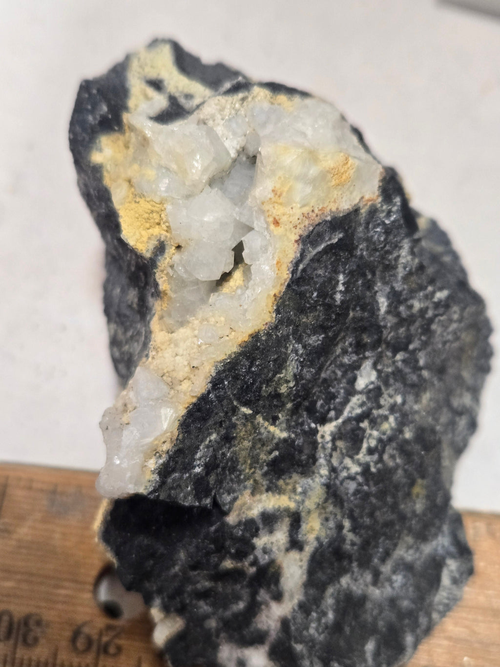 Fluellite with crandallite specimen