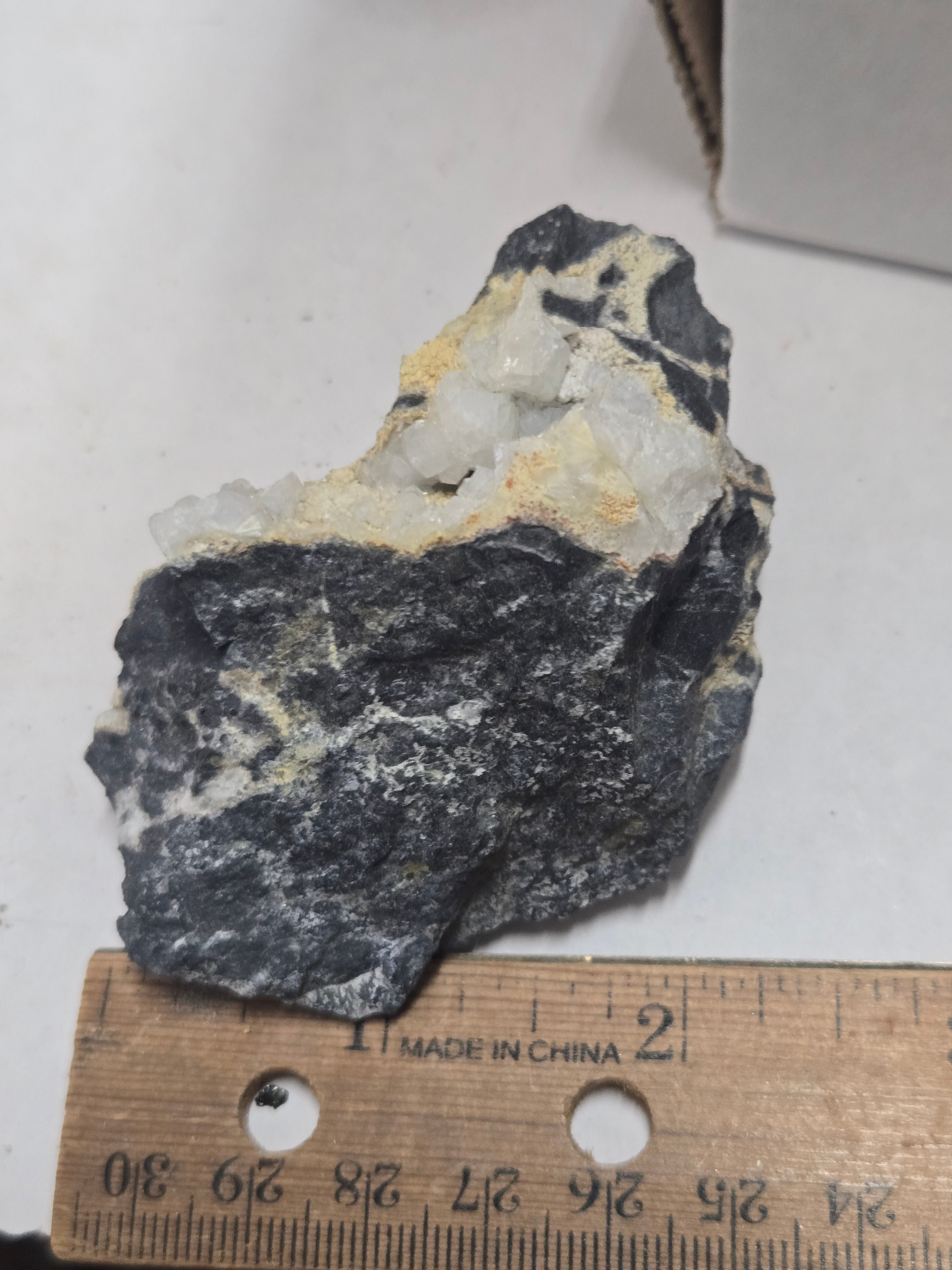Fluellite with crandallite specimen