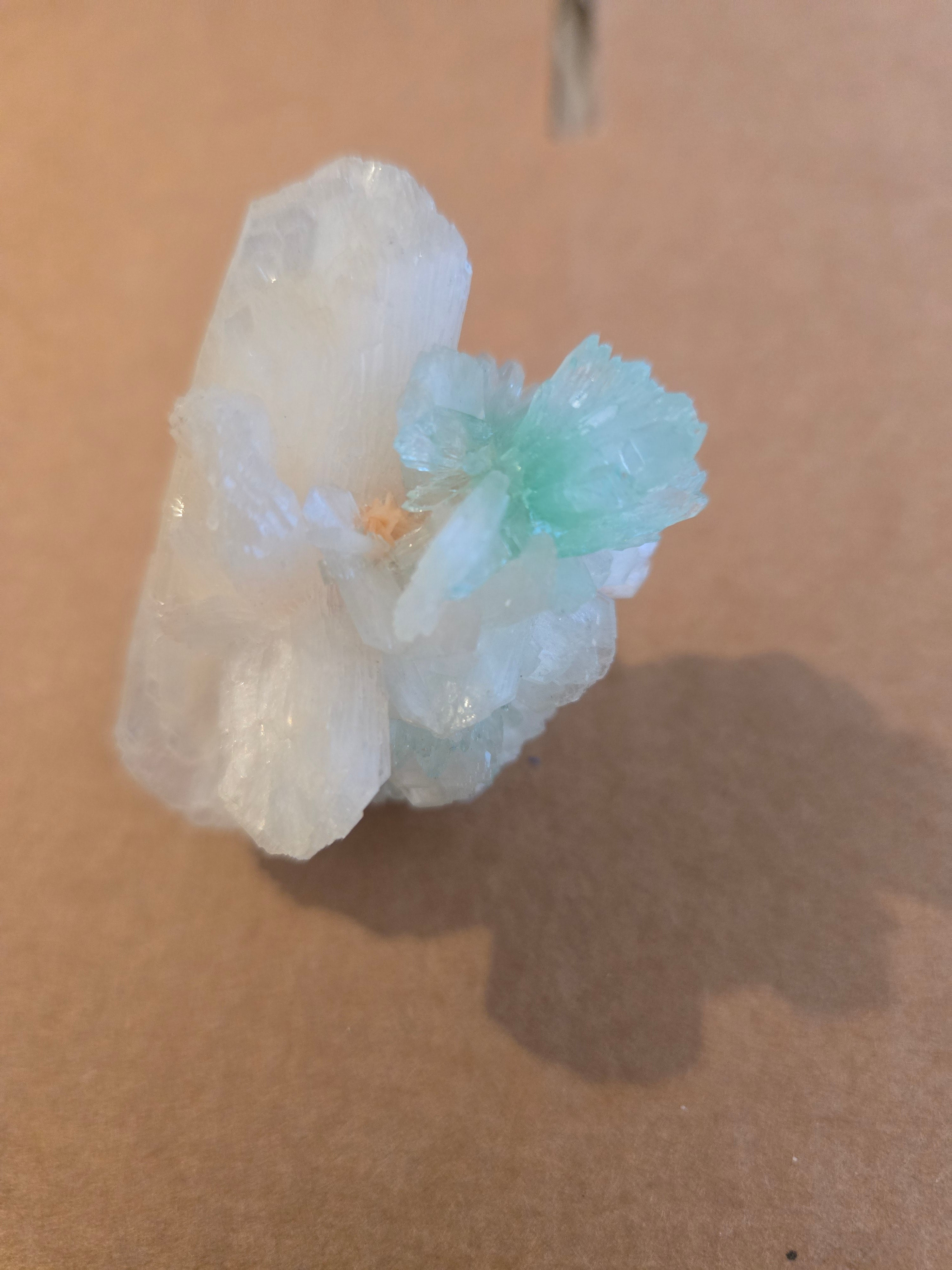 Fluorapophyllite green apophyllite specimen