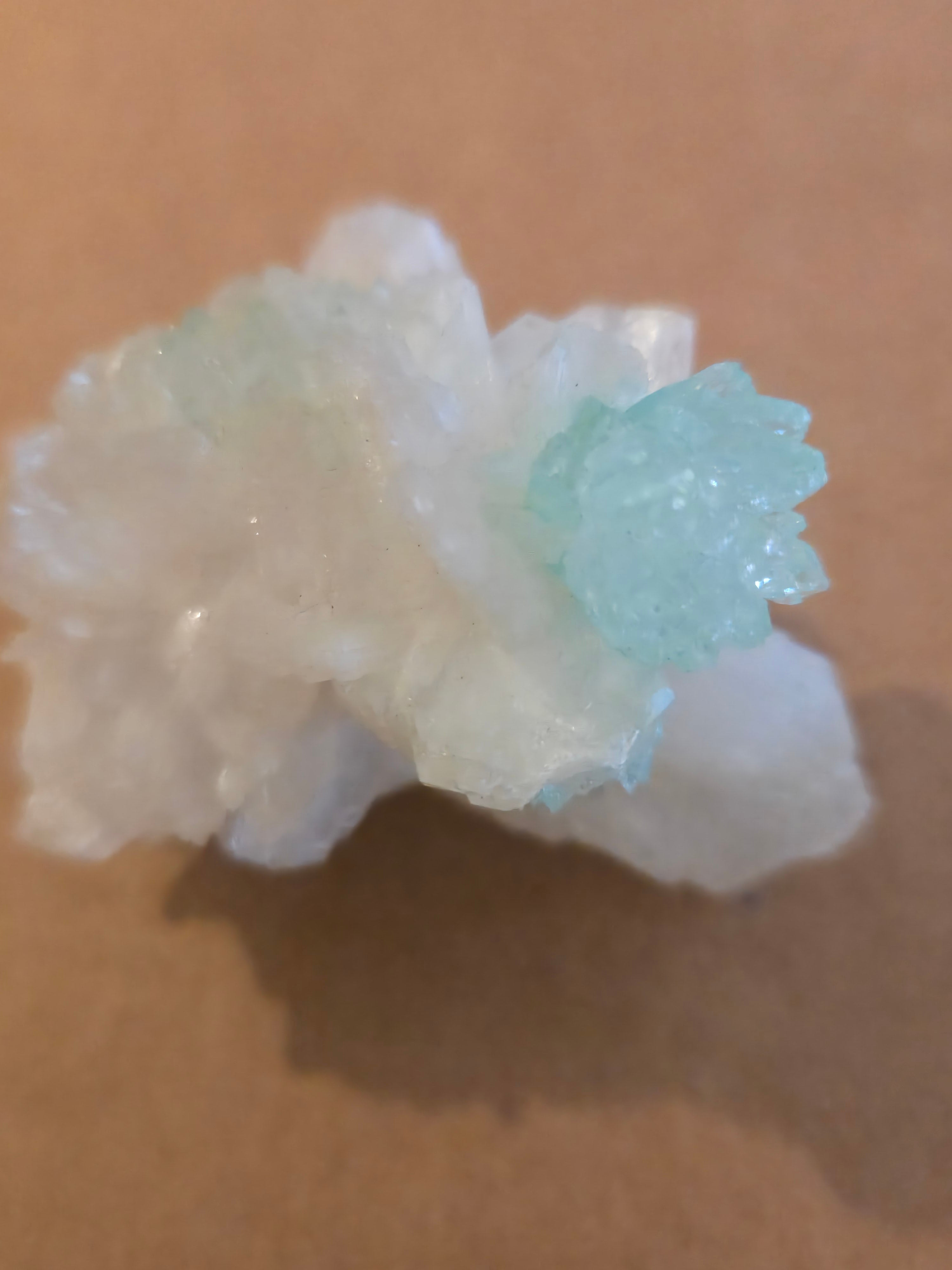 Fluorapophyllite green apophyllite specimen