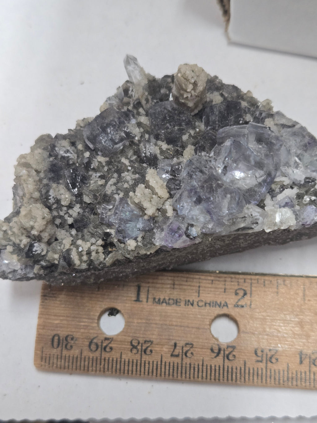 Fluorite mica and quartz