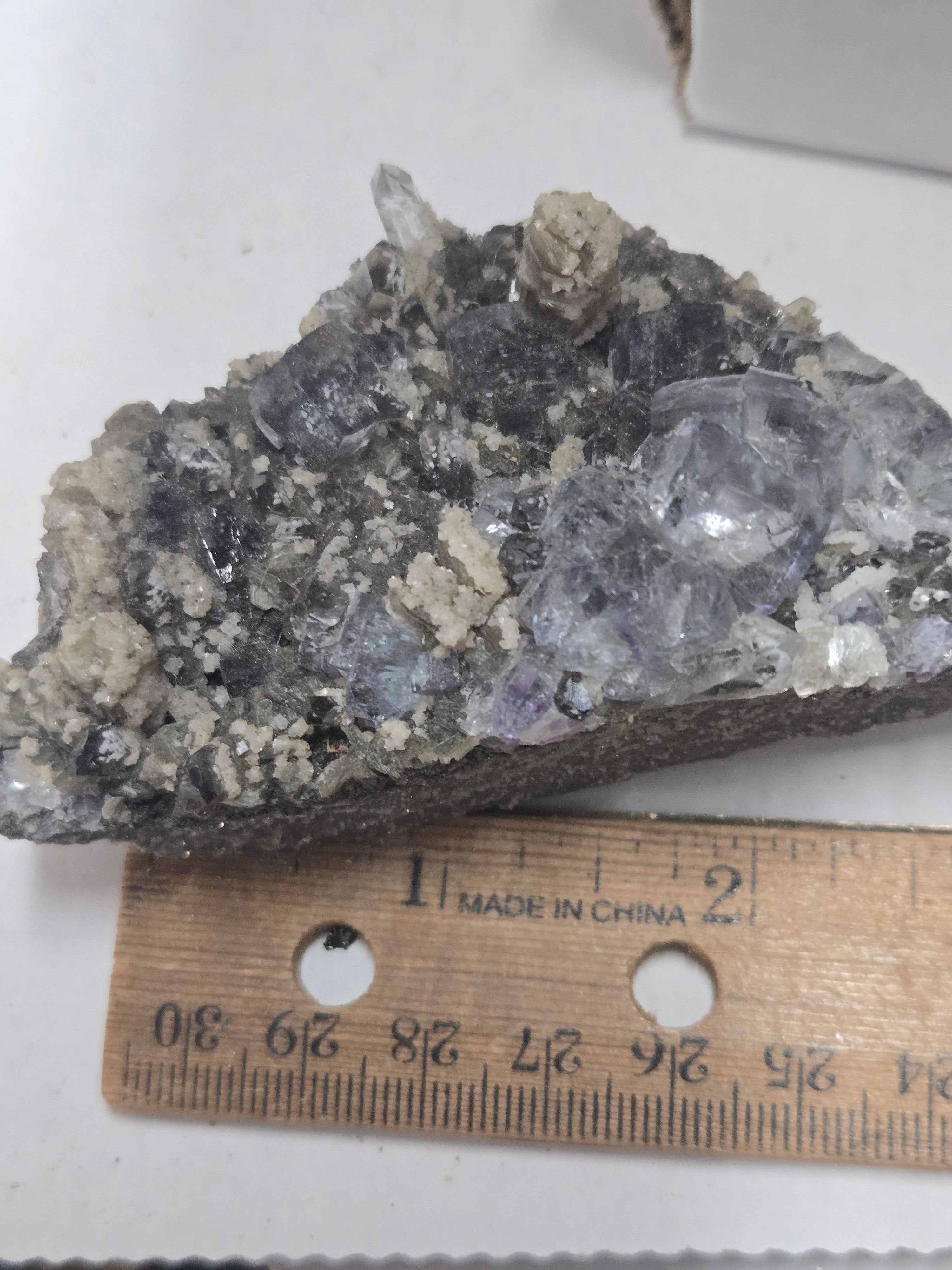 Fluorite mica and quartz