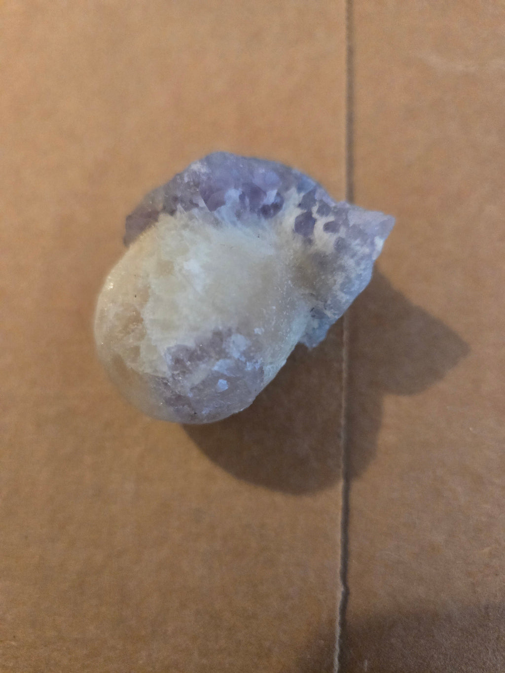 Fluorite on amethyst