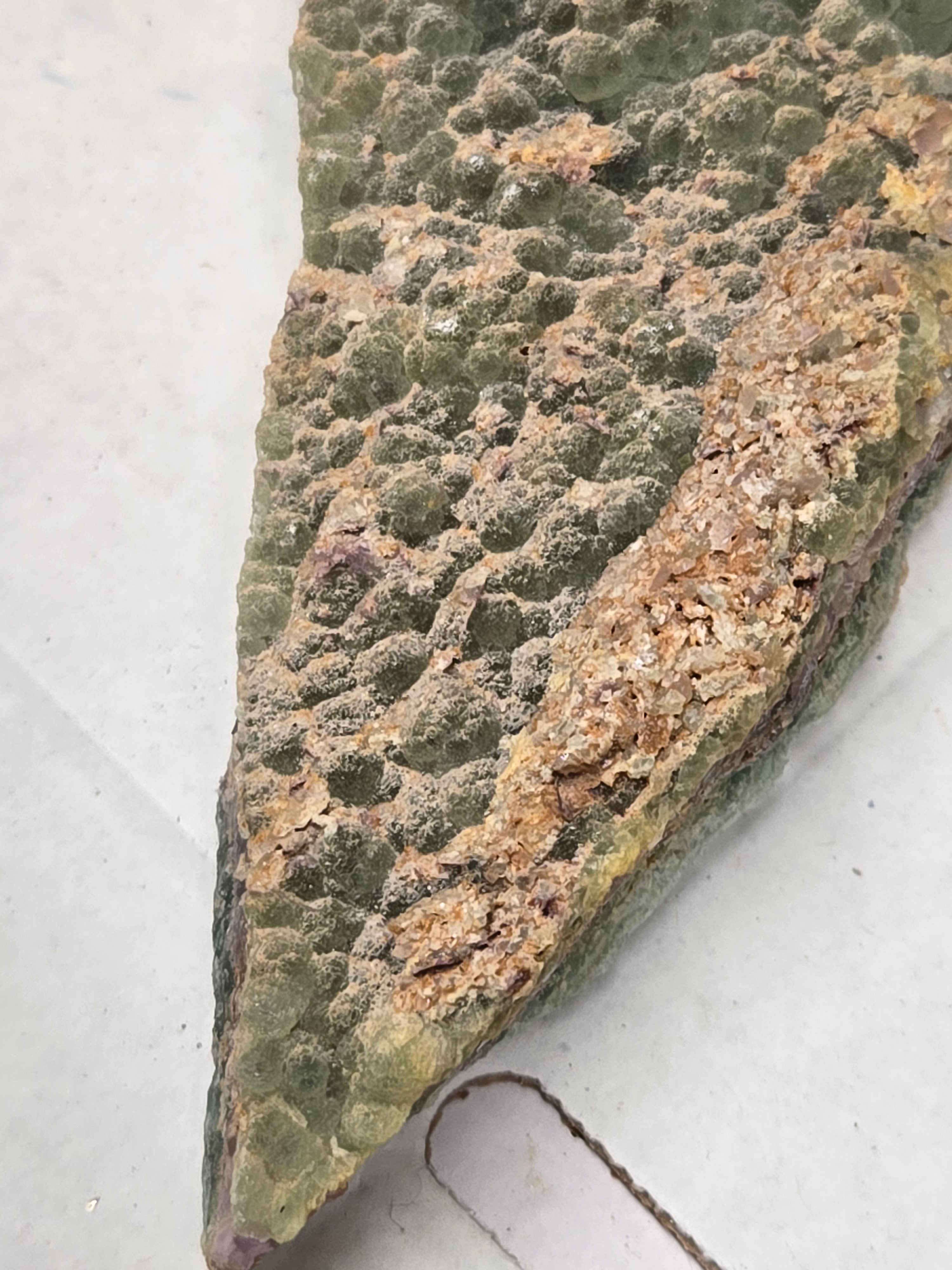 Fluorite on amethyst specimen