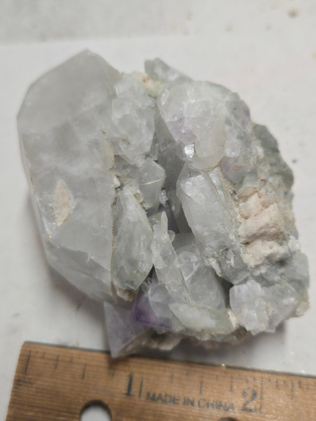 Fluorite on quartz