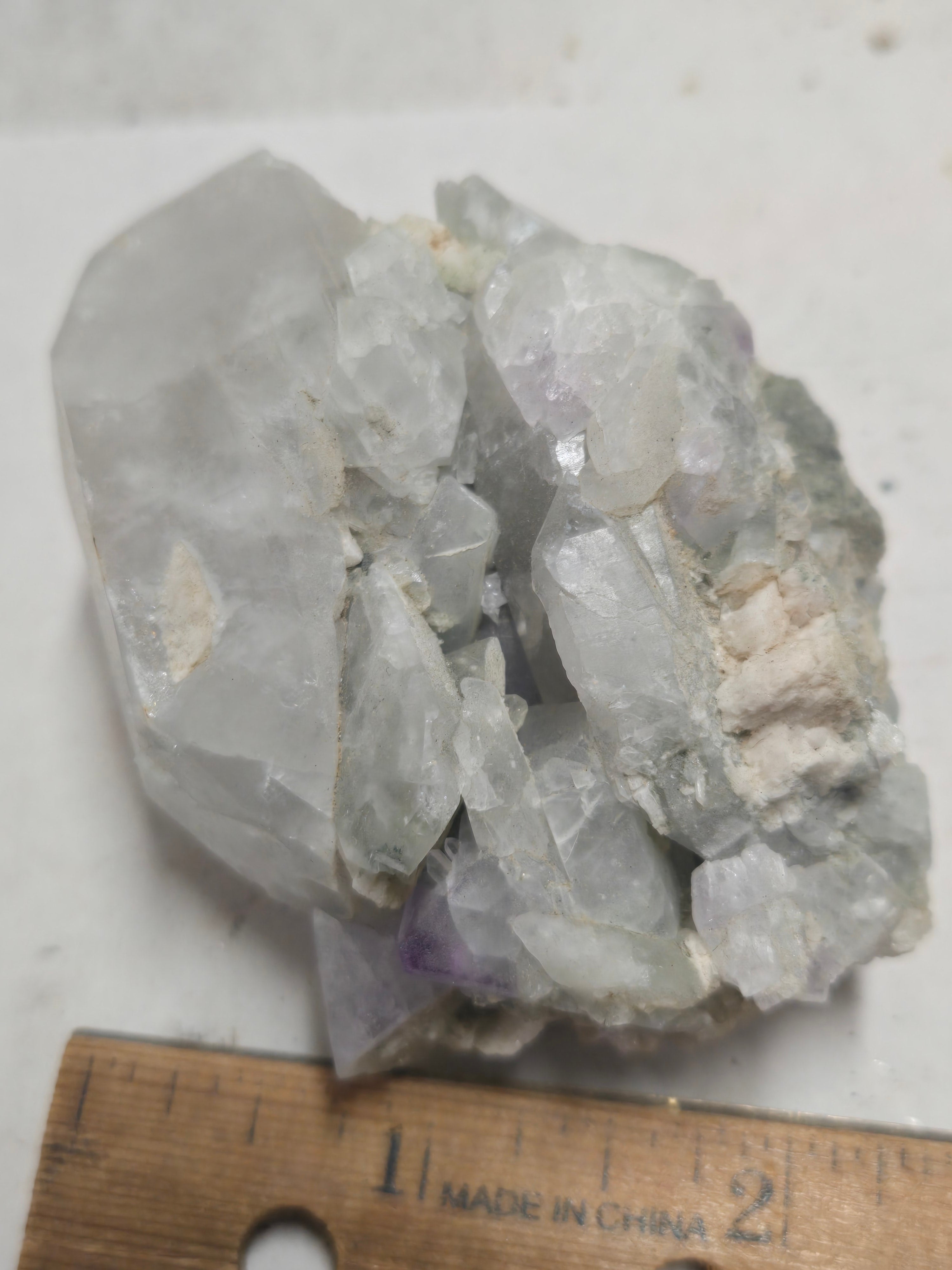 Fluorite on quartz