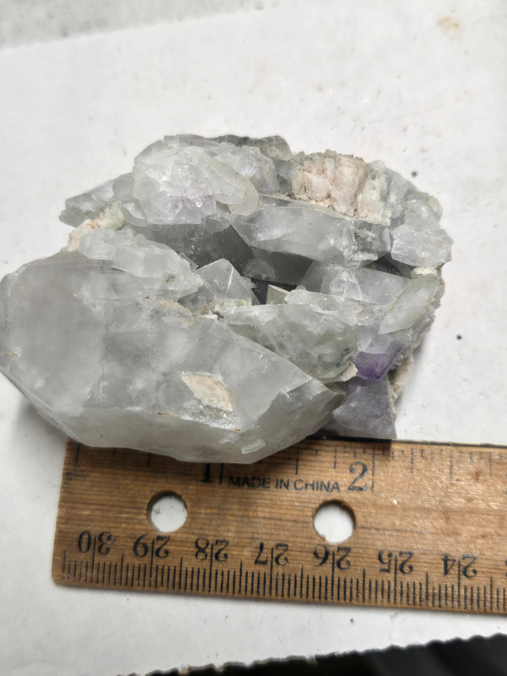 Fluorite on quartz