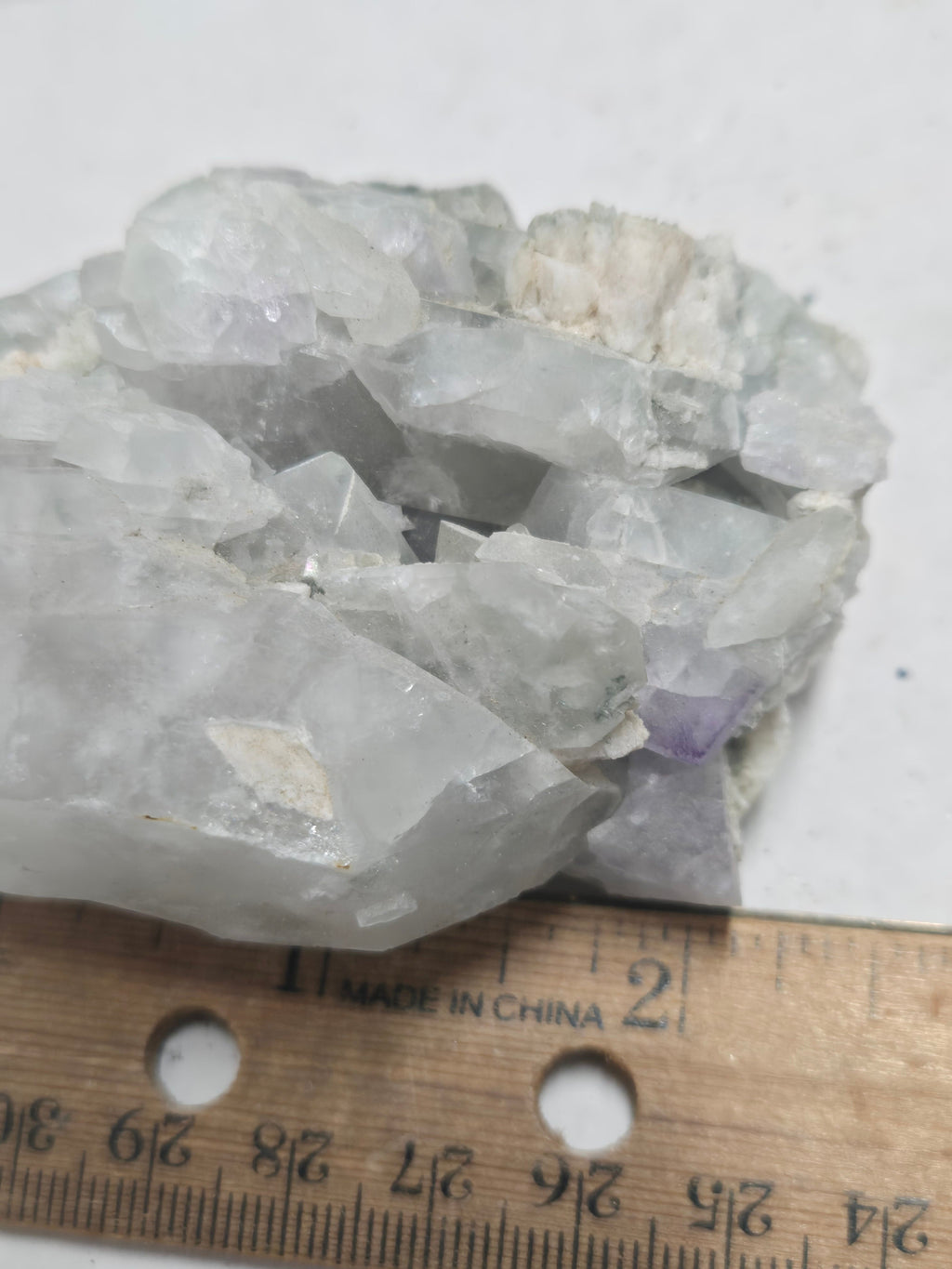 Fluorite on quartz