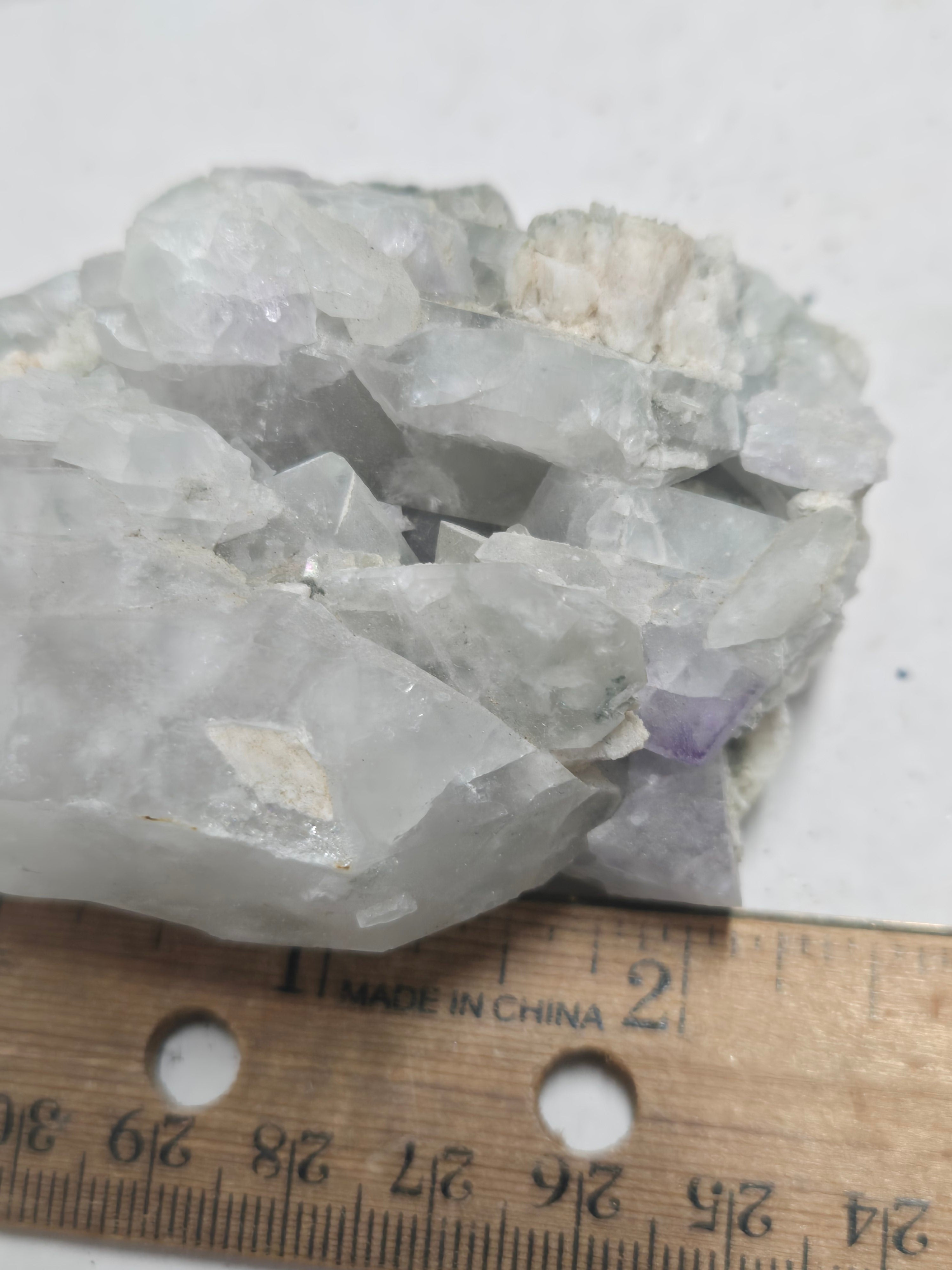 Fluorite on quartz