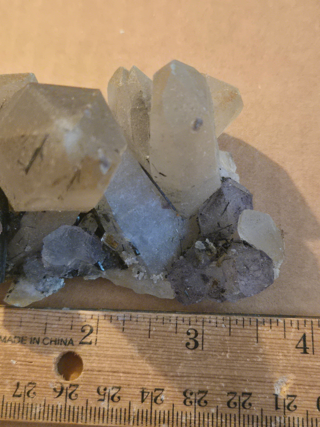 Fluorite Schorl Tourmaline Quartz Cluster