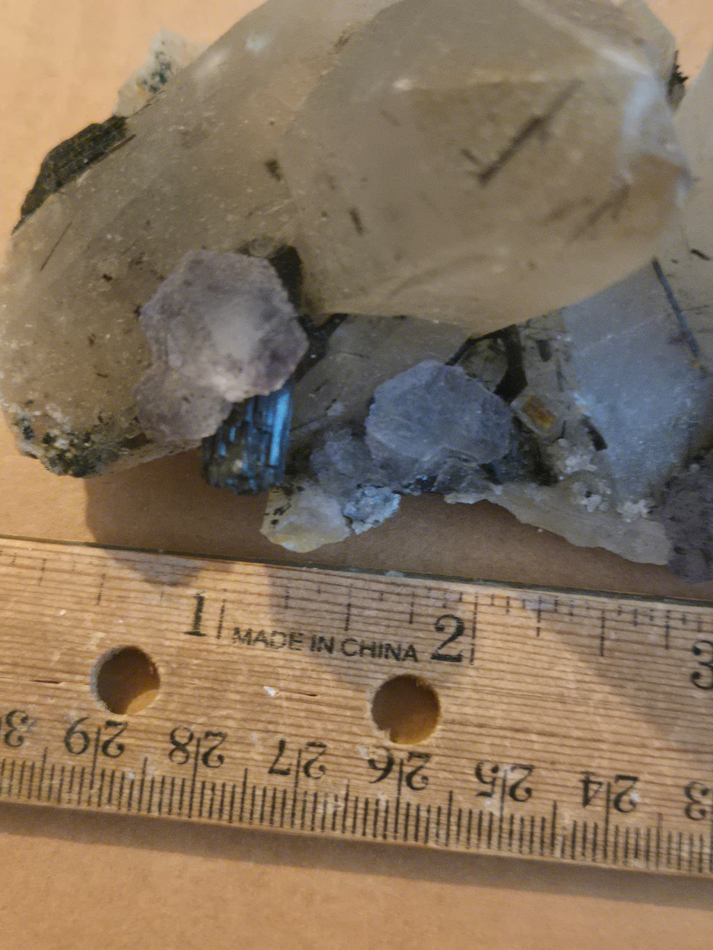 Fluorite Schorl Tourmaline Quartz Cluster