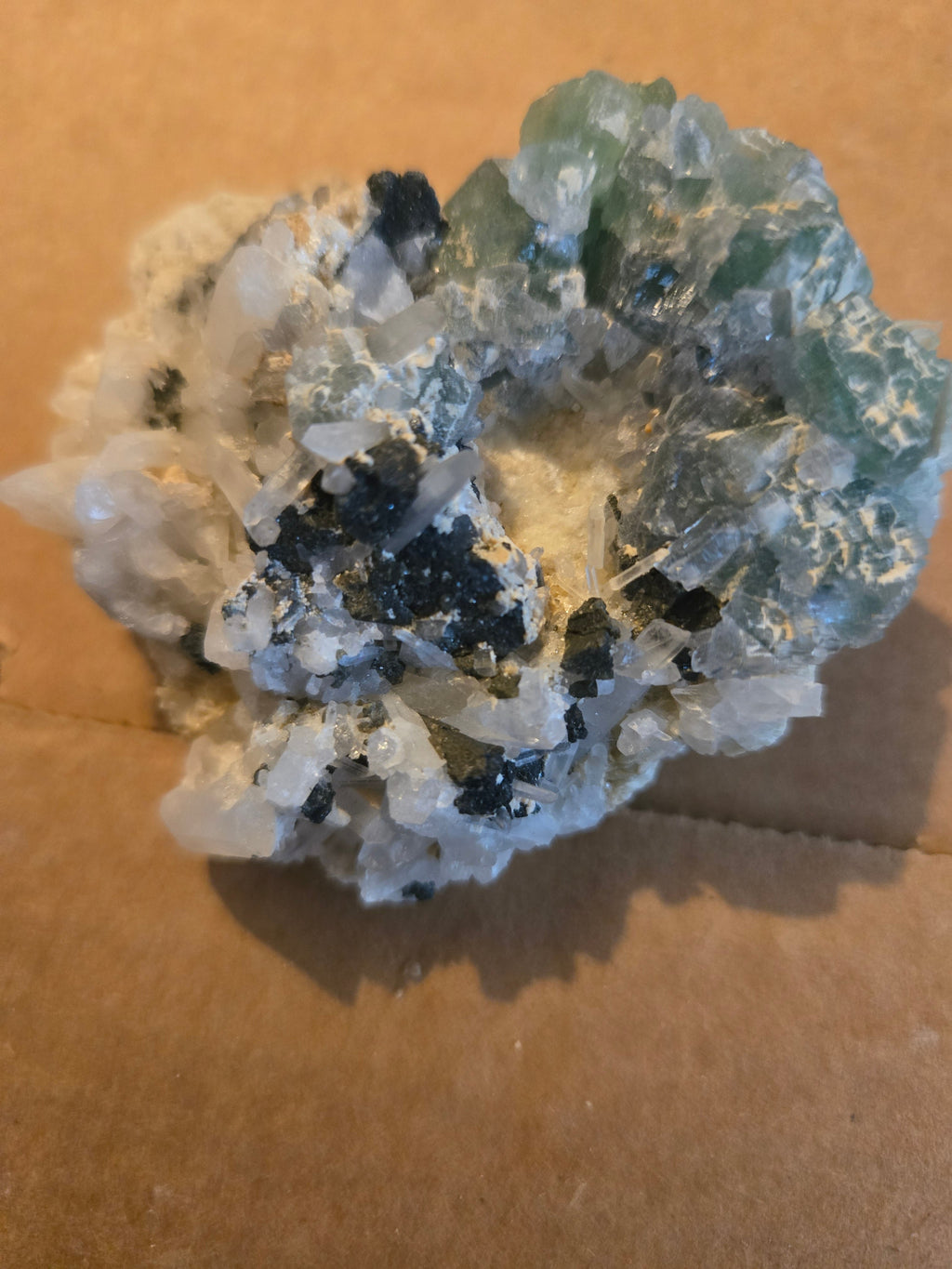 Fluorite tetrahedrite quartz