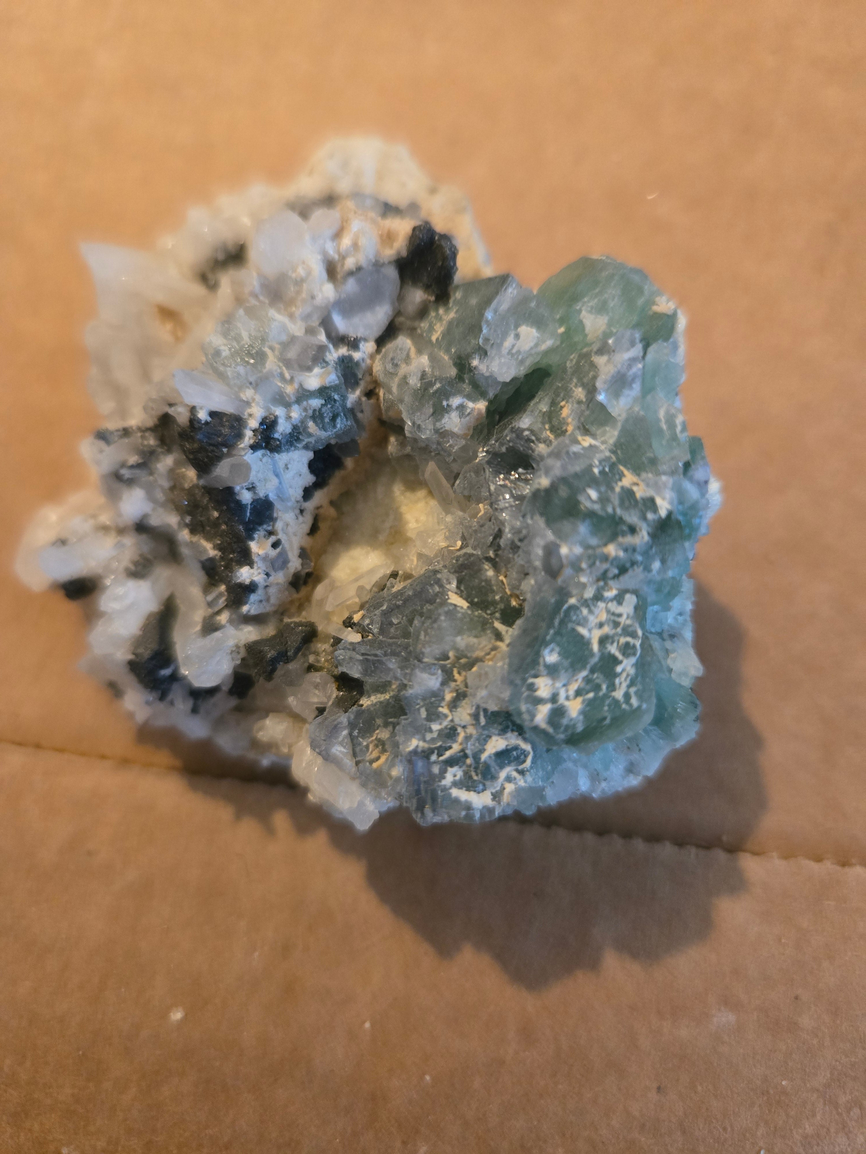 Fluorite tetrahedrite quartz