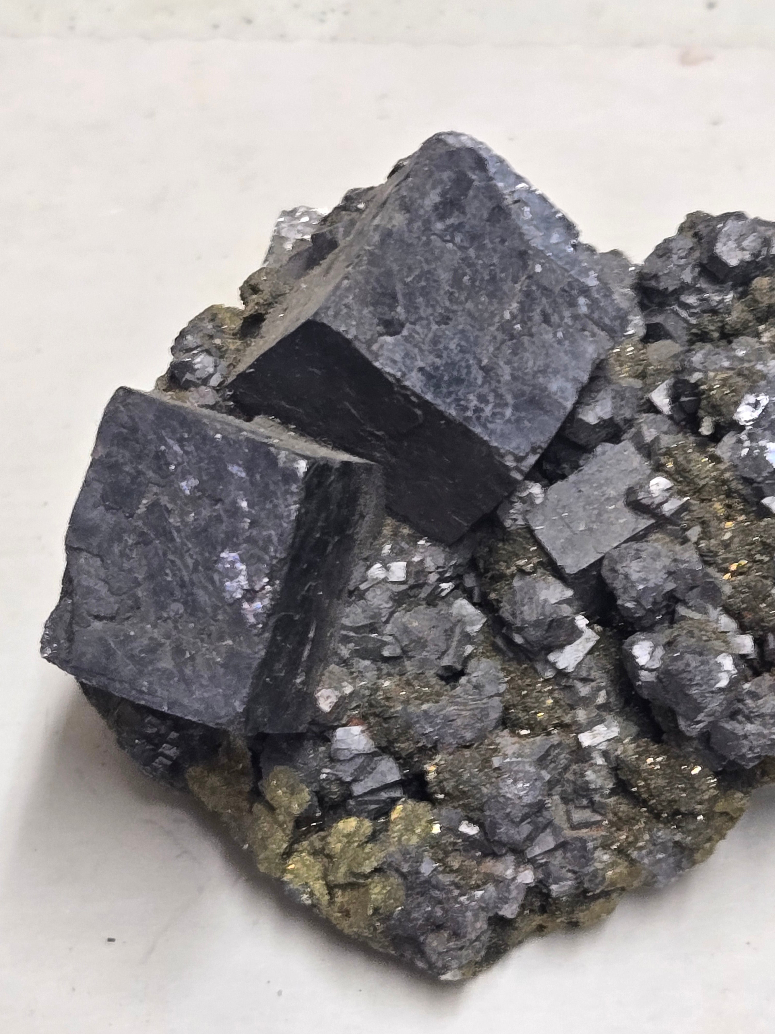 Galena cubes in matrix