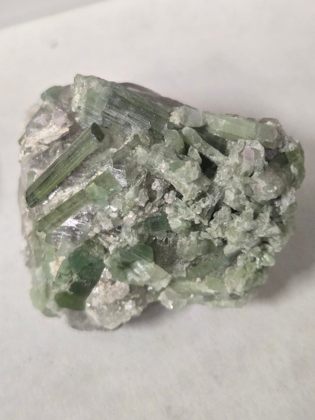 Green Tourmaline Cluster
