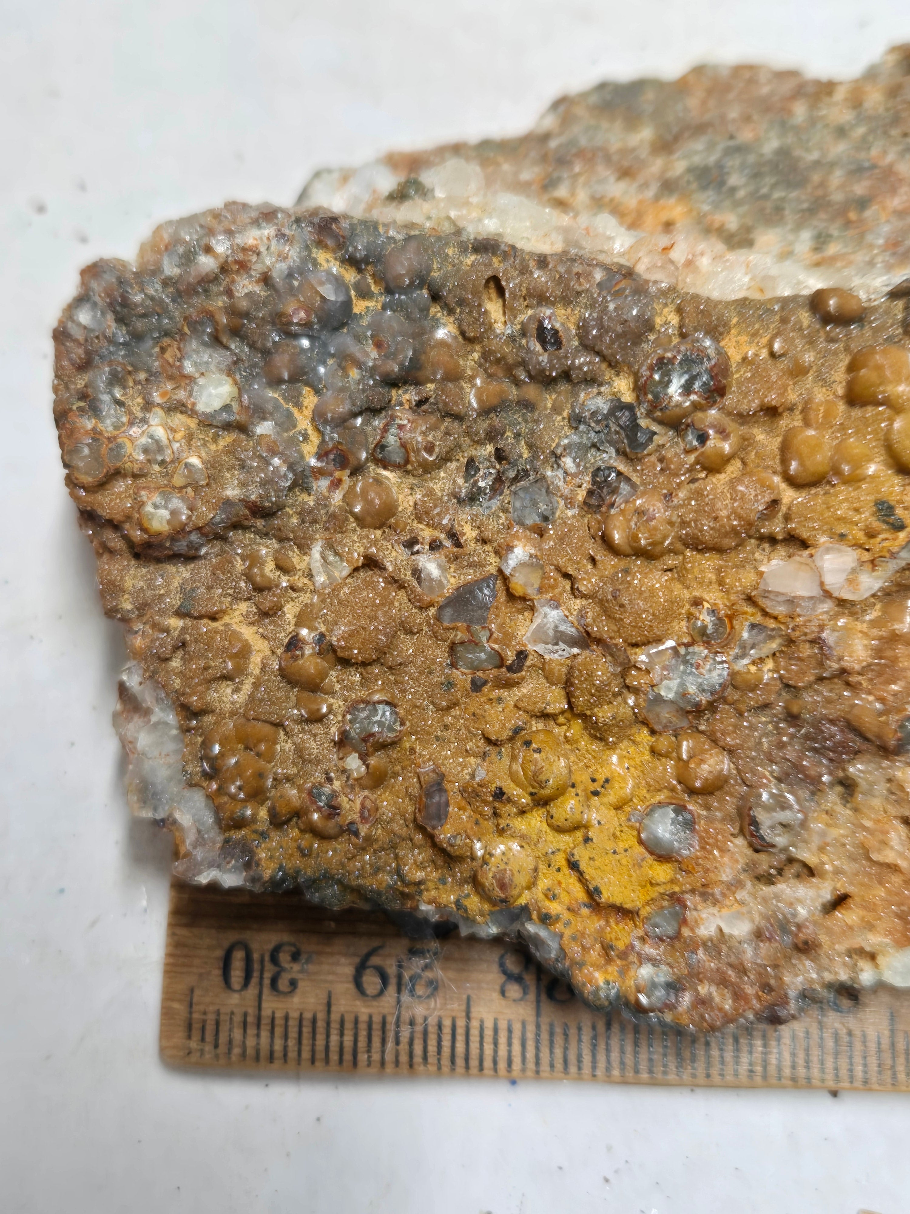 Greenockite included smithsonite Turkey fat