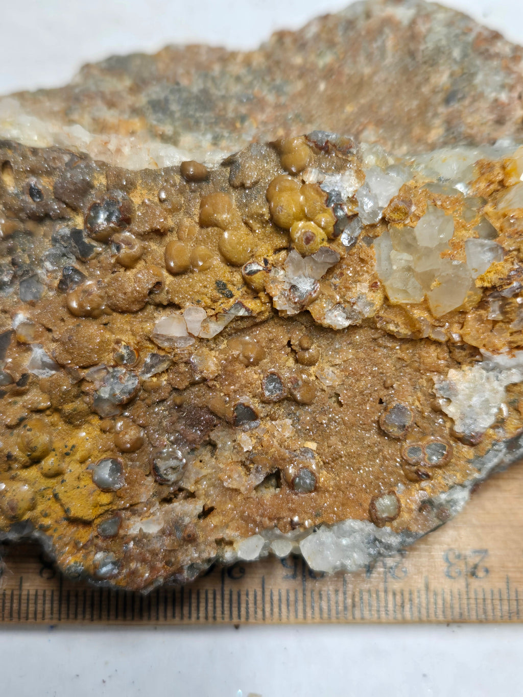 Greenockite included smithsonite Turkey fat