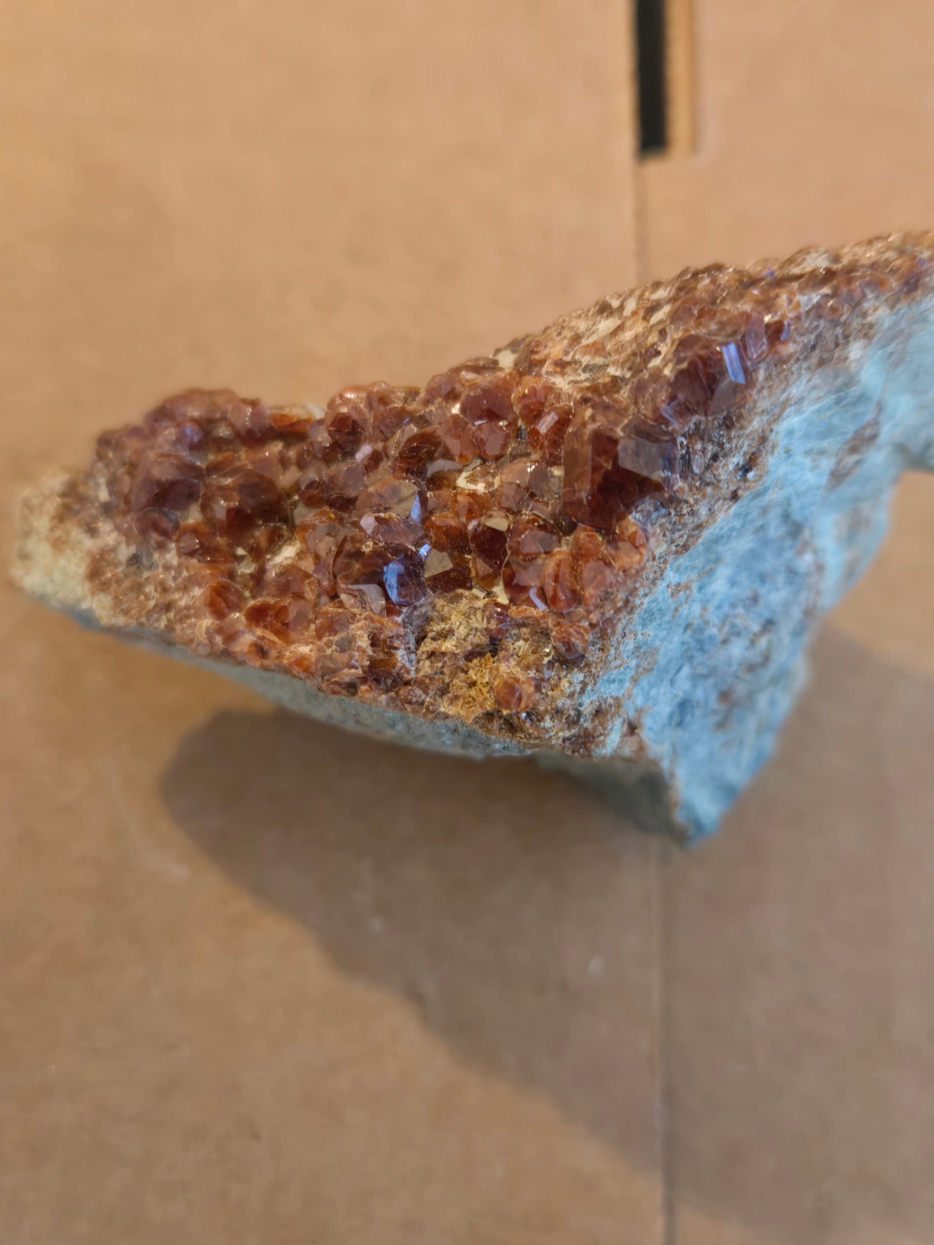 Grossular garnet and diopside