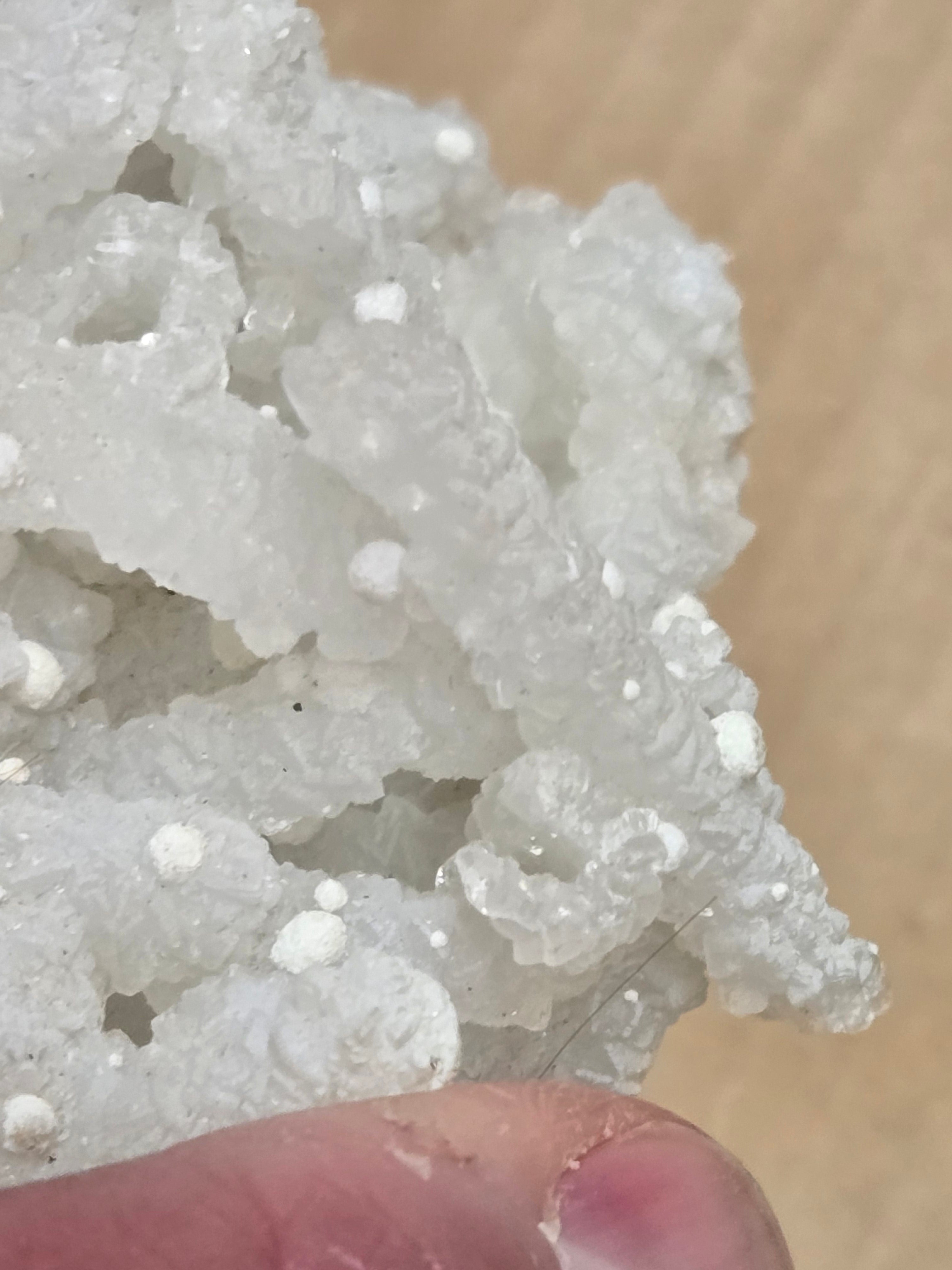 Gyrolite on prehnite after laumontite