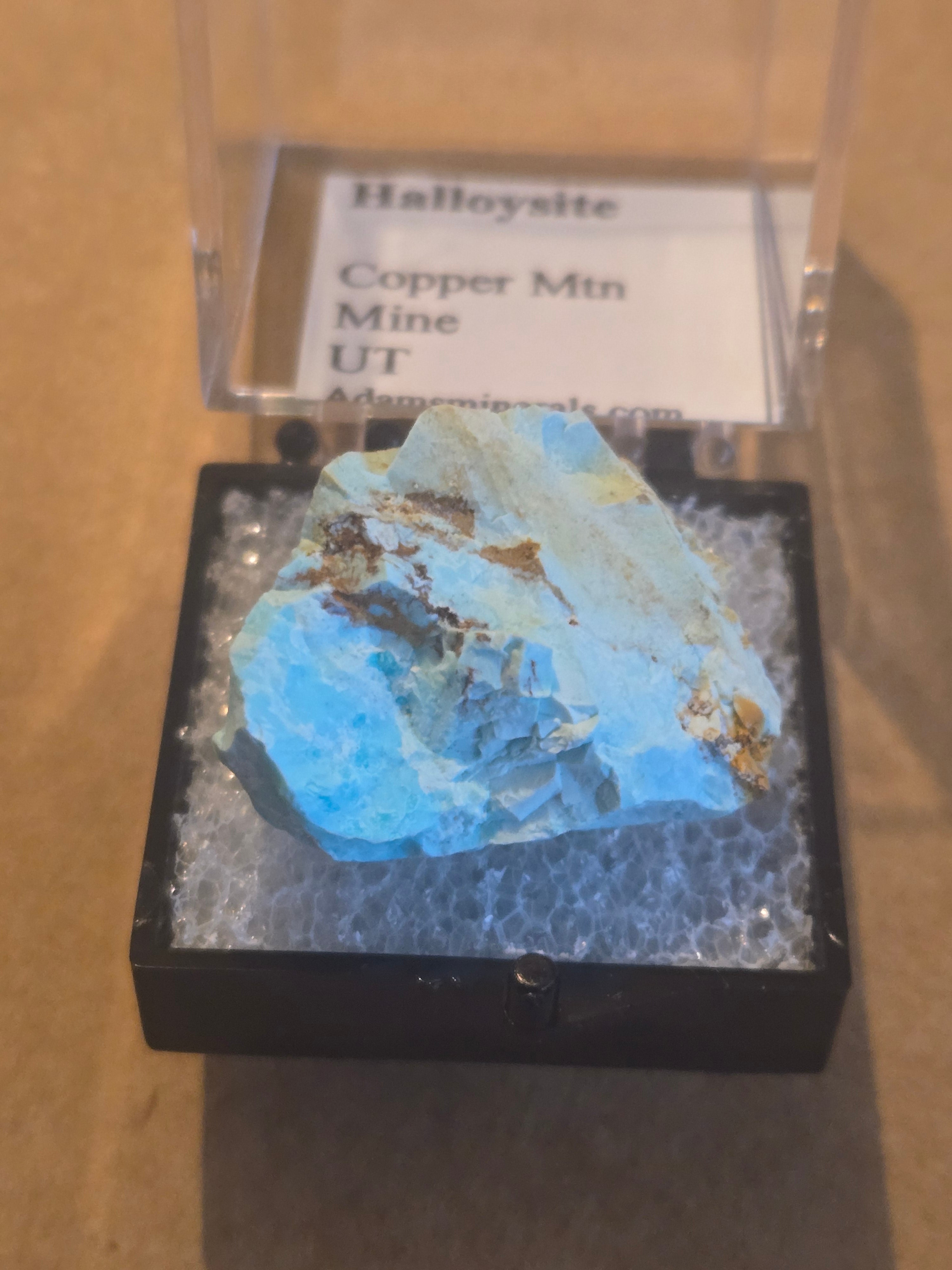 Halloysite var cuprian