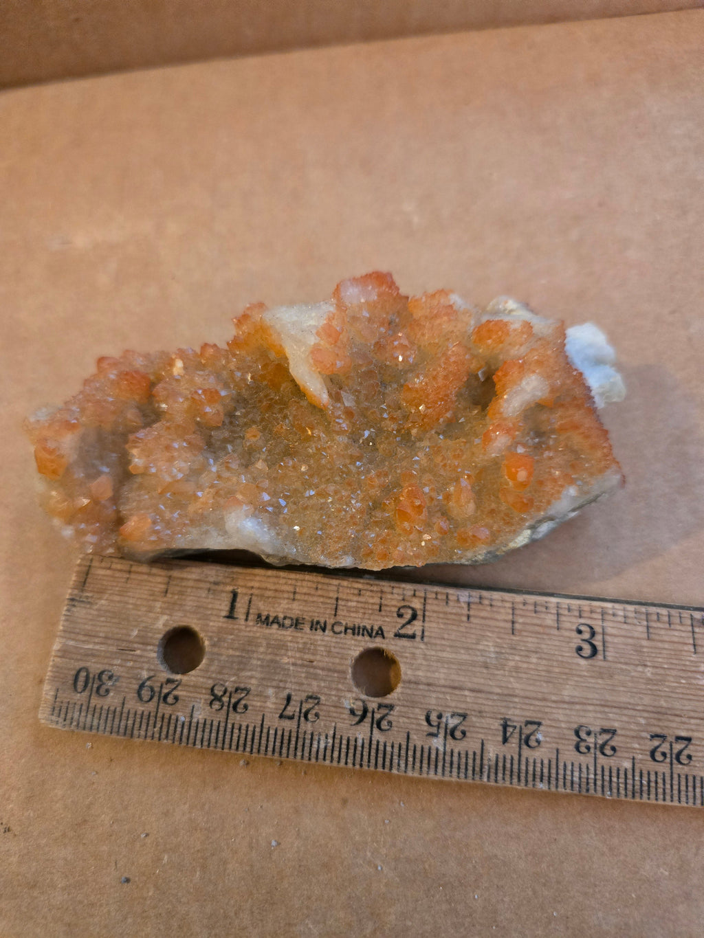 Hematite included quartz