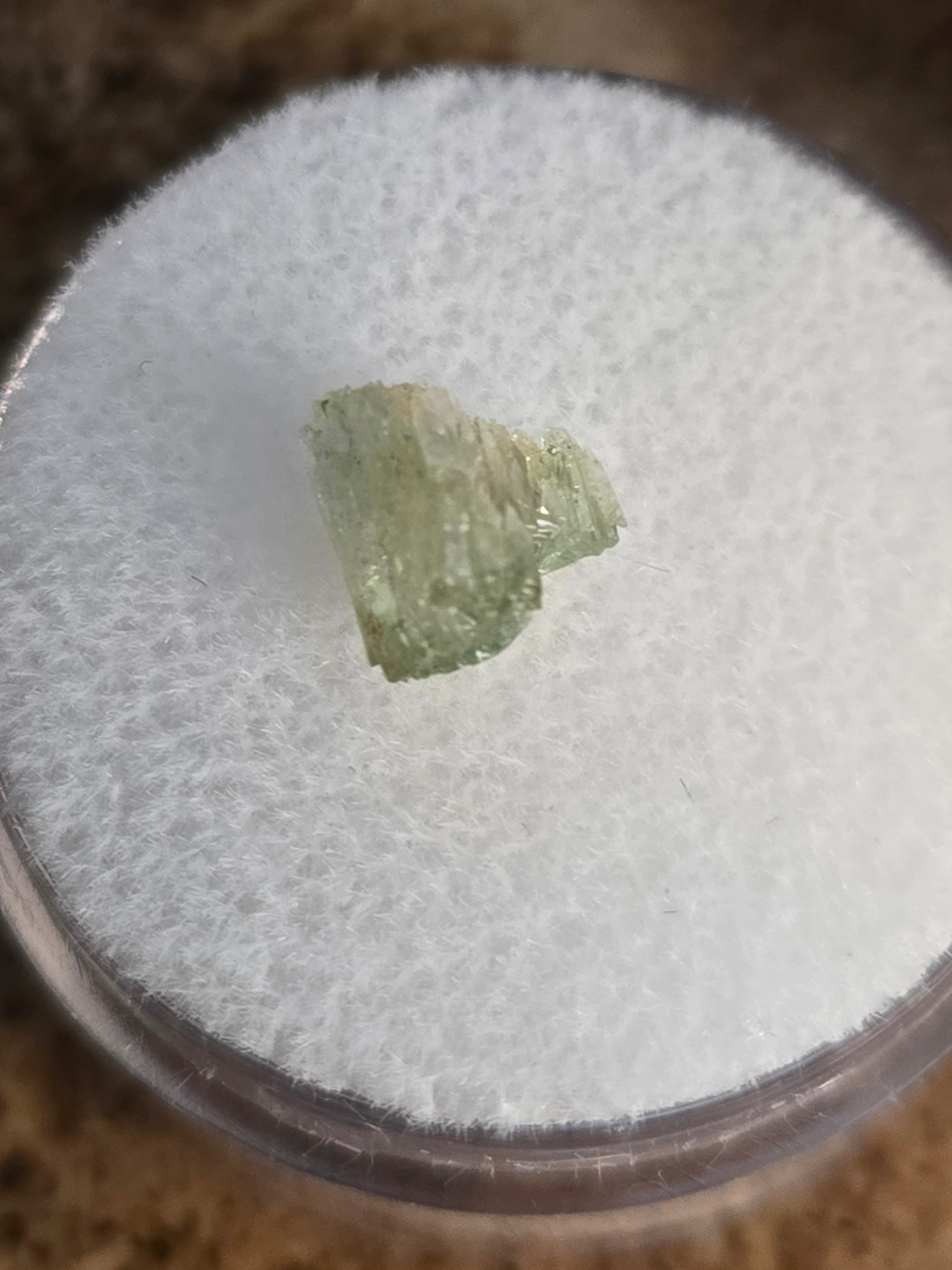 Hiddenite crystal