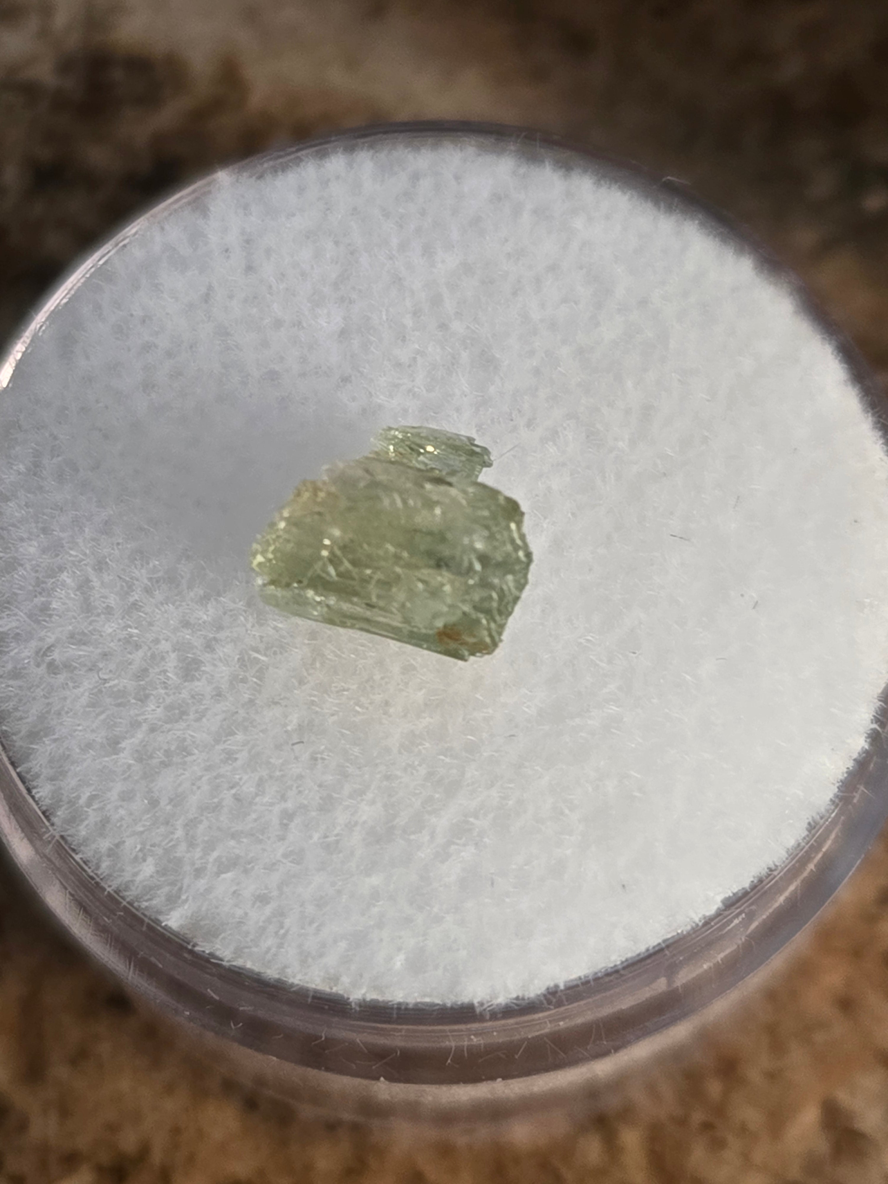 Hiddenite crystal