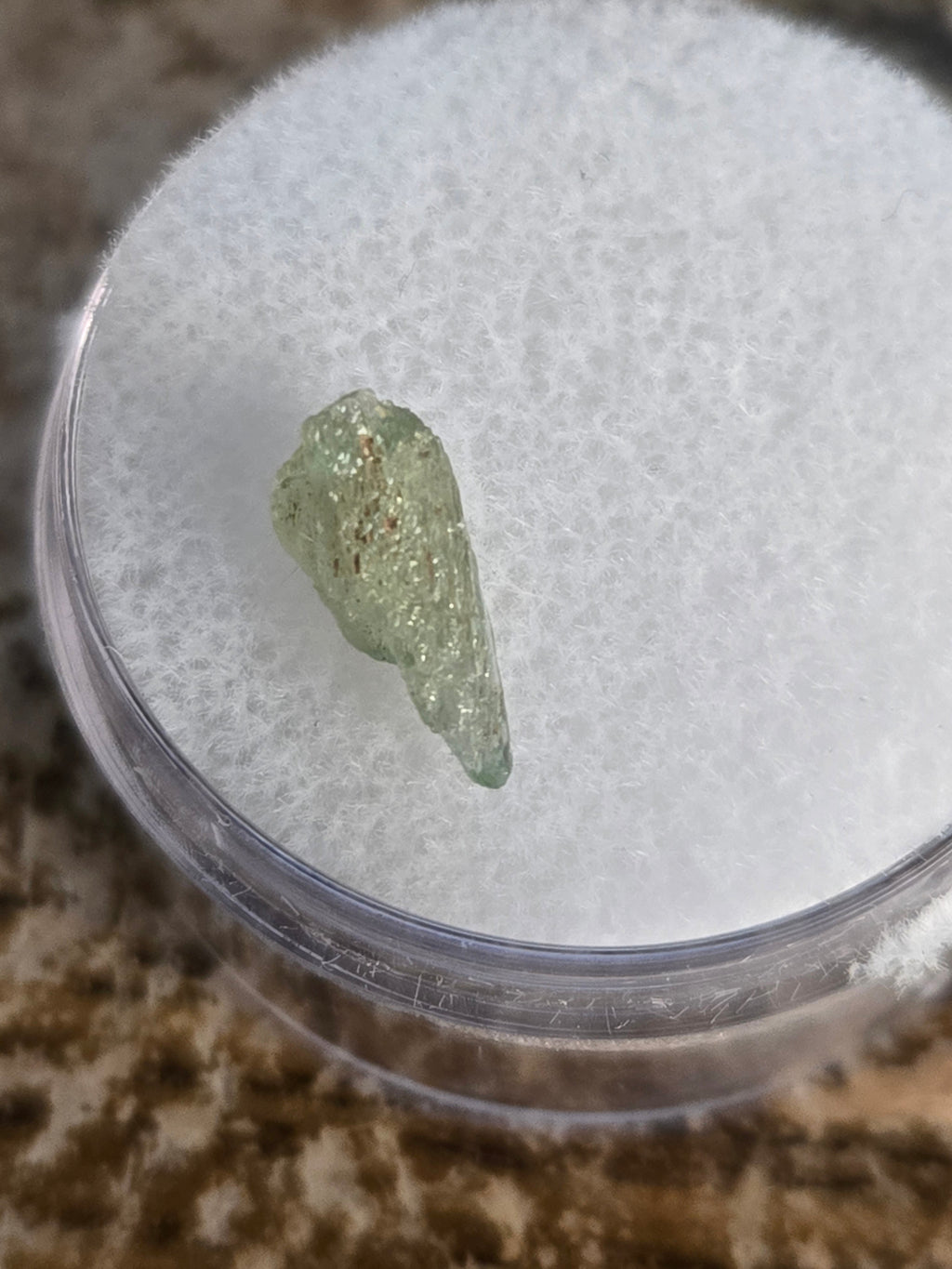 Hiddenite crystal