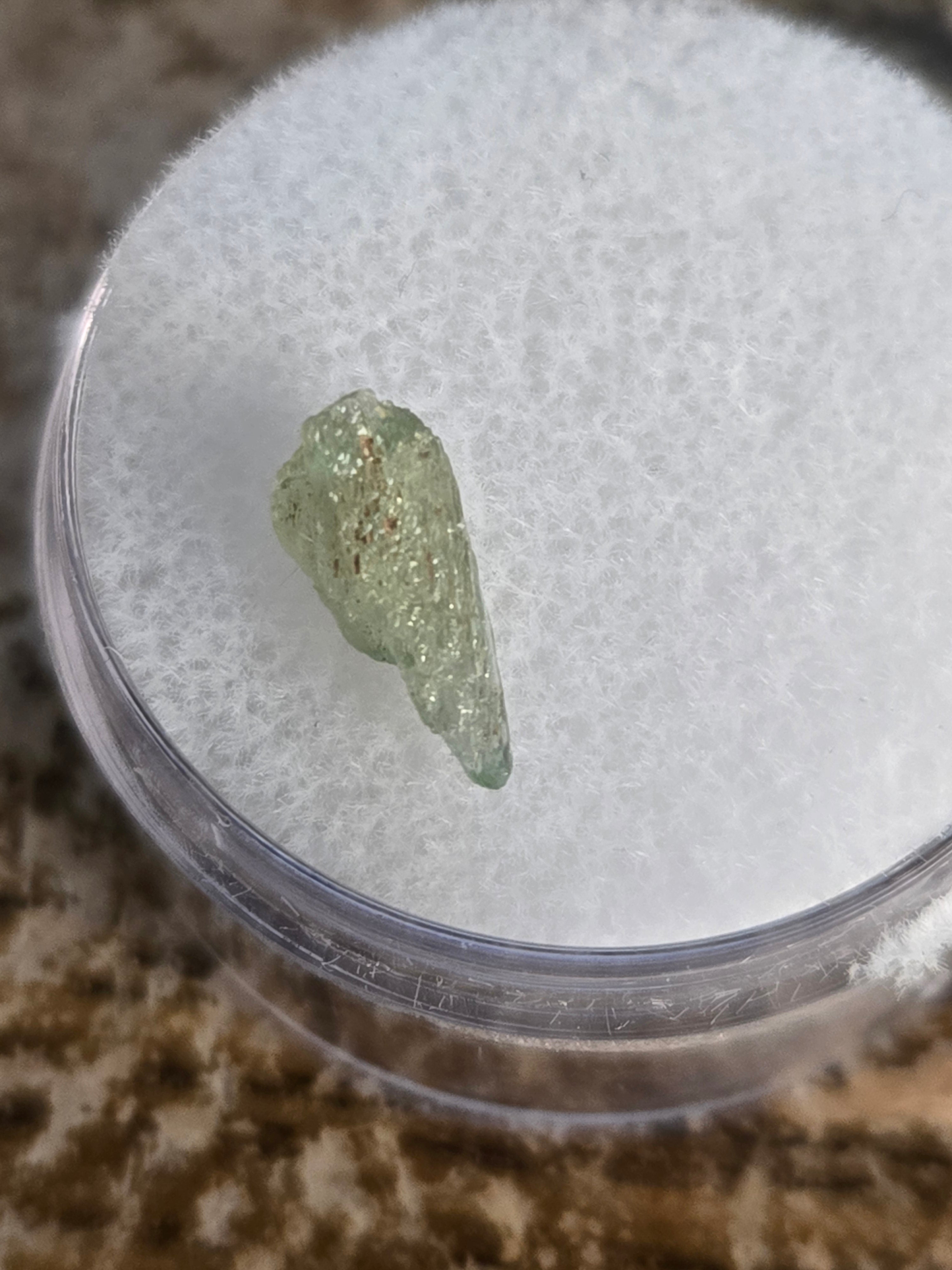 Hiddenite crystal
