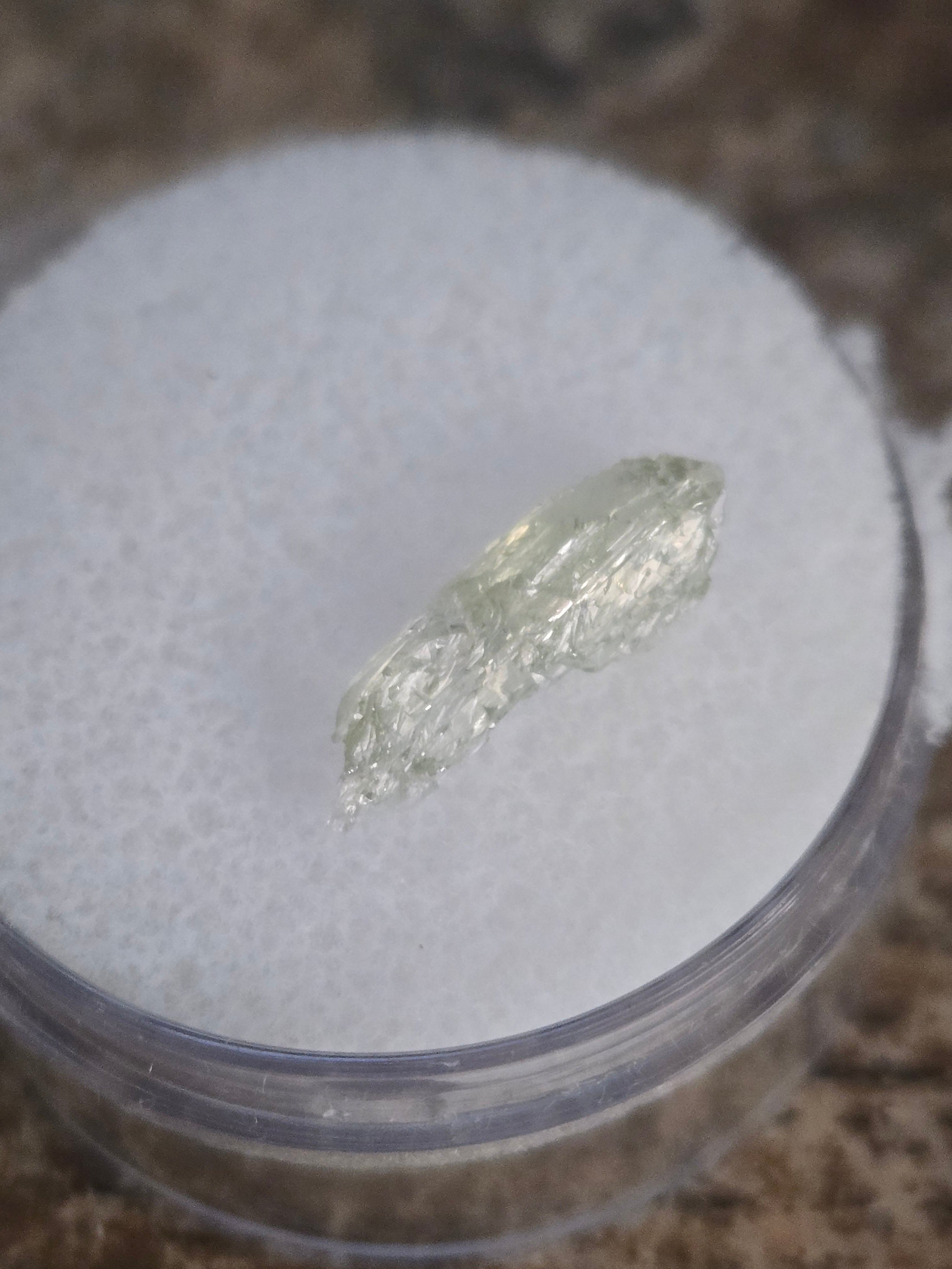 Hiddenite crystal