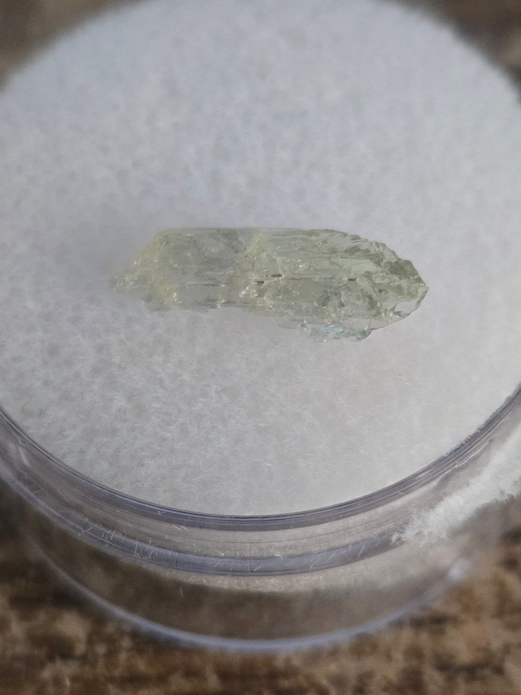 Hiddenite crystal
