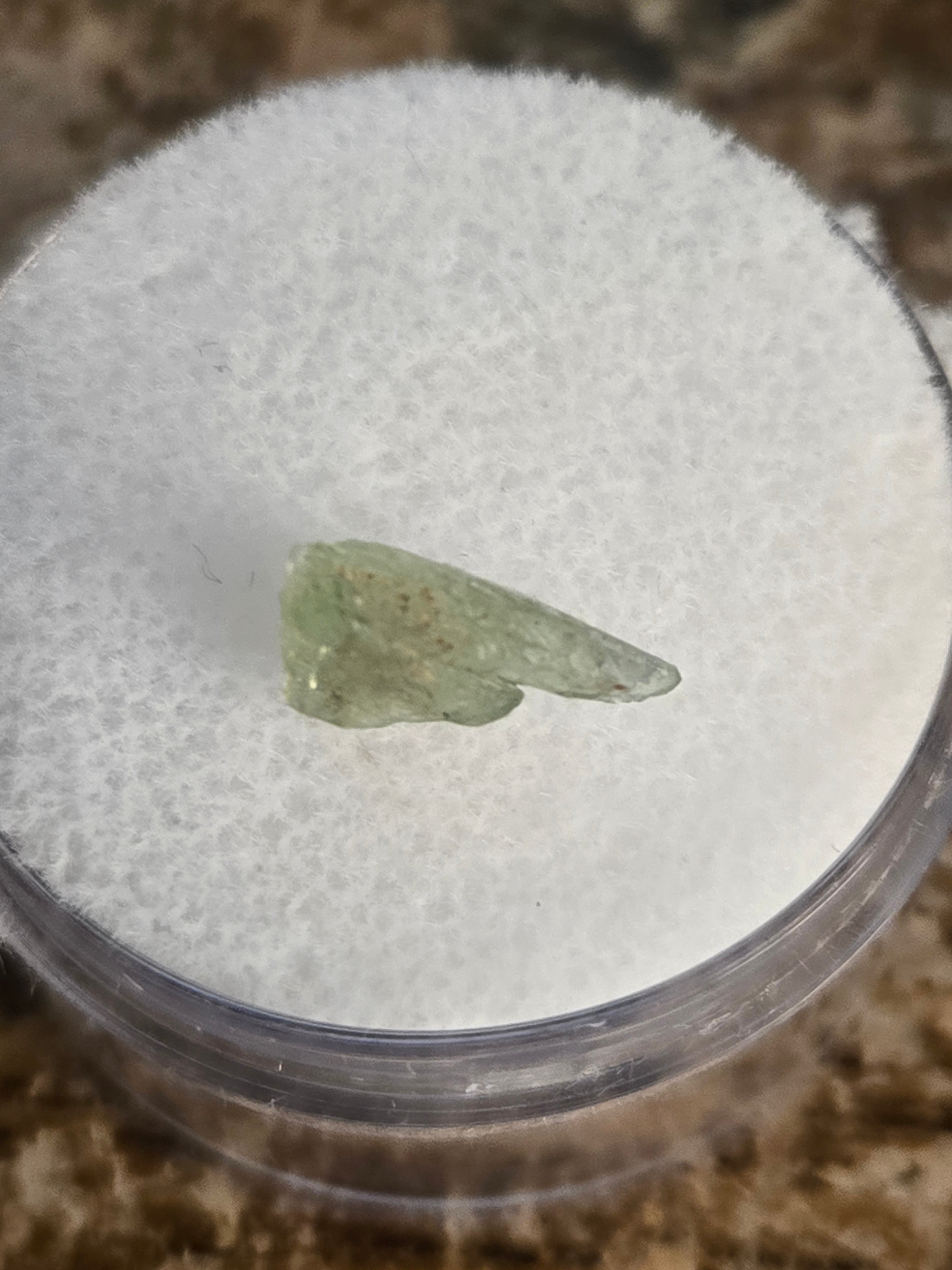 Hiddenite crystal