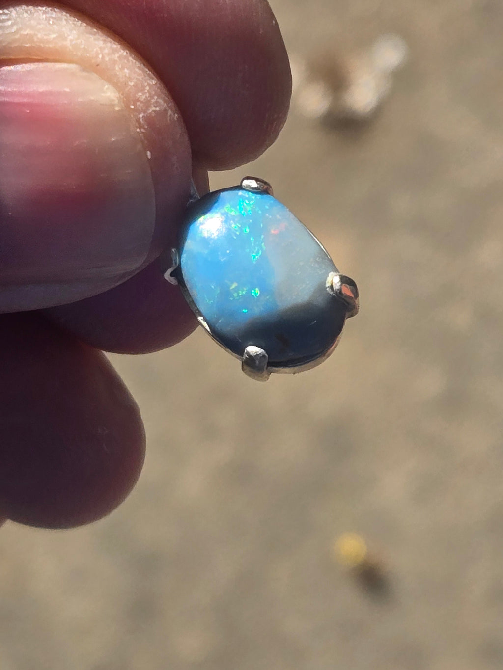 Idaho blue Opal pendant