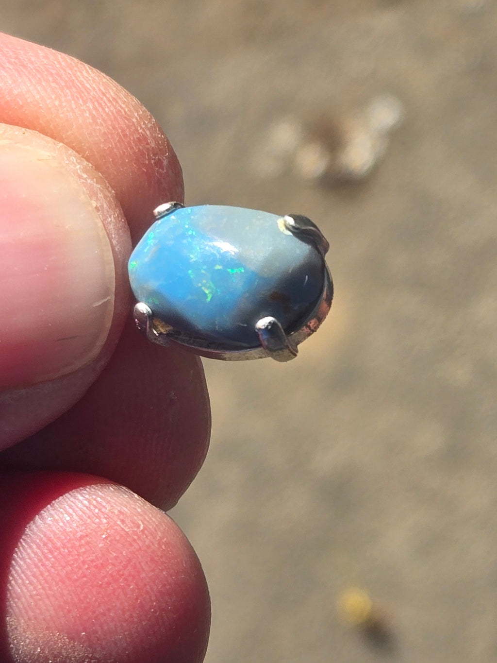 Idaho blue Opal pendant