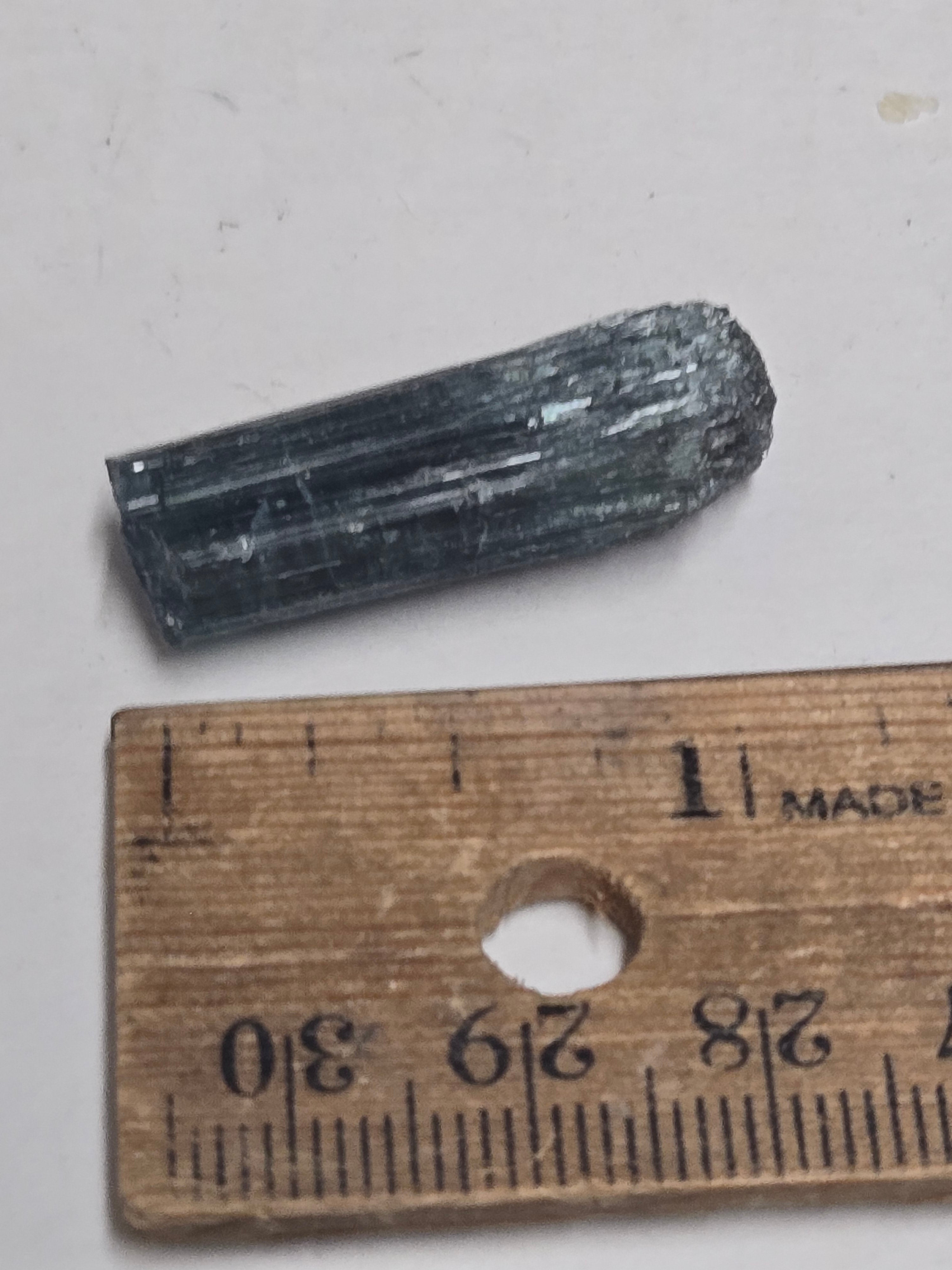 Indicolite tourmaline crystal