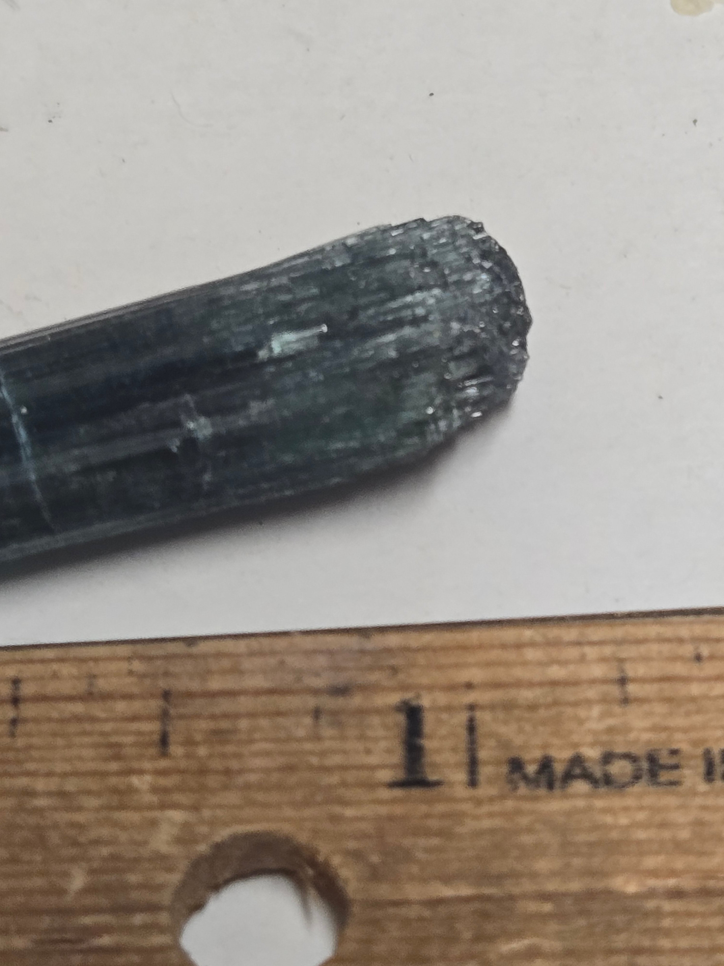 Indicolite tourmaline crystal