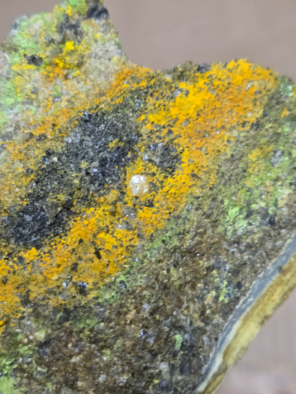 Johannite with Sodium Zippeite