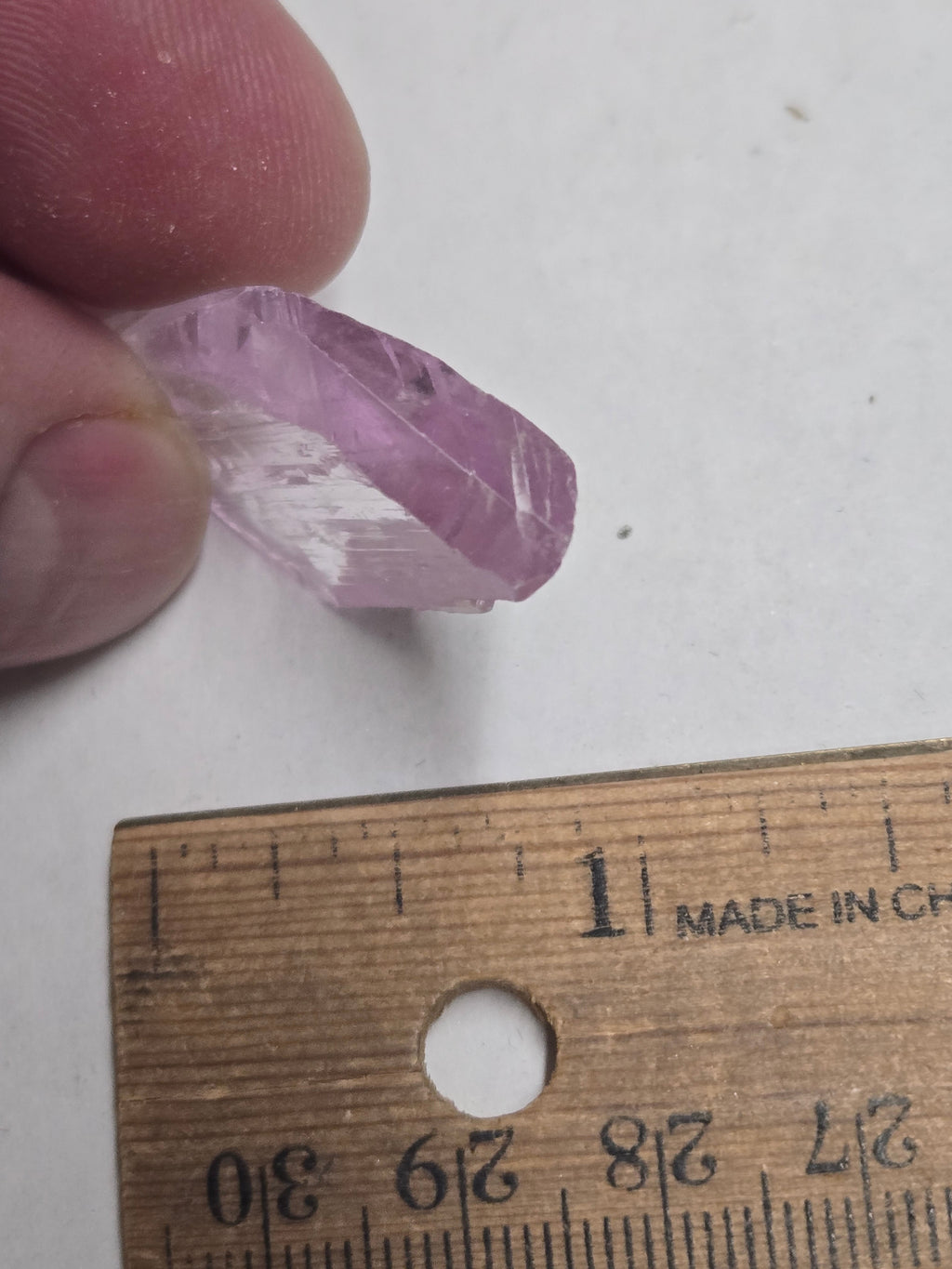 Kunzite crystal