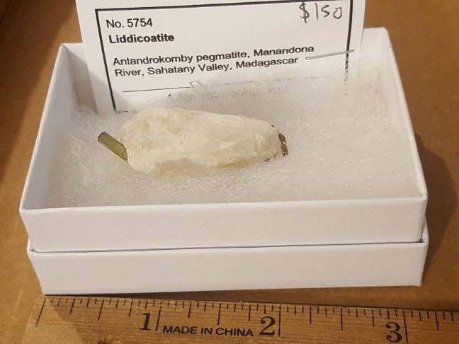Liddicoatite Tourmaline specimen