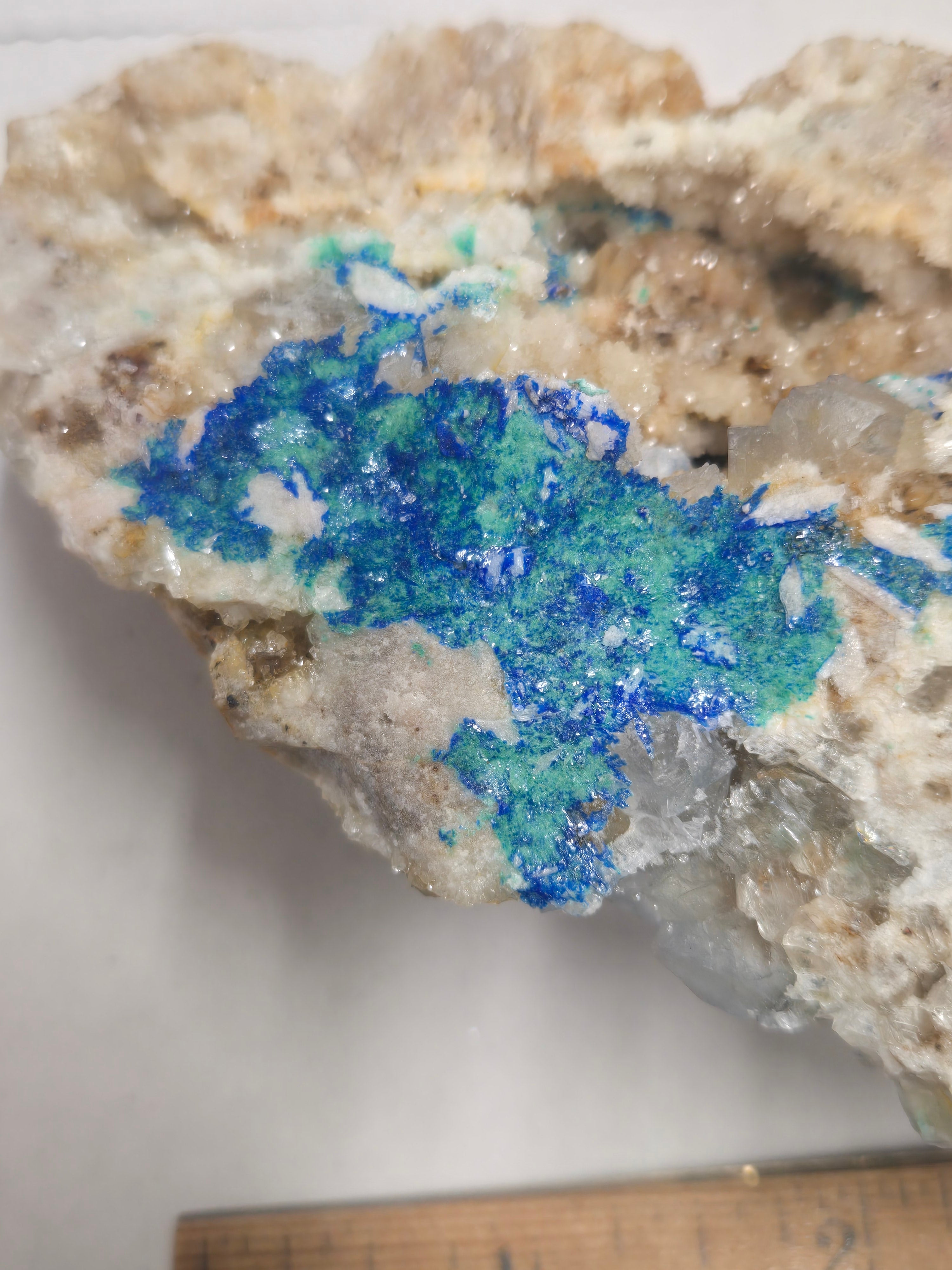 Linarite caledonite fluorite behemoth