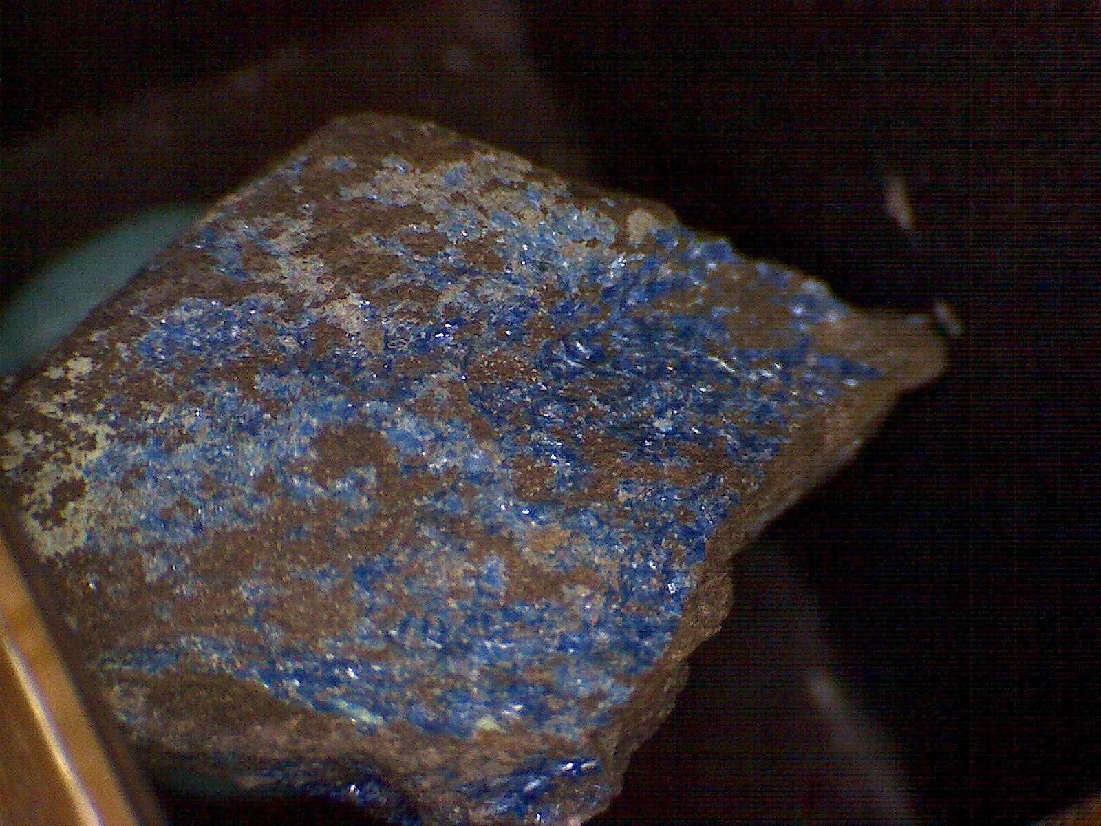 Linarite on schist