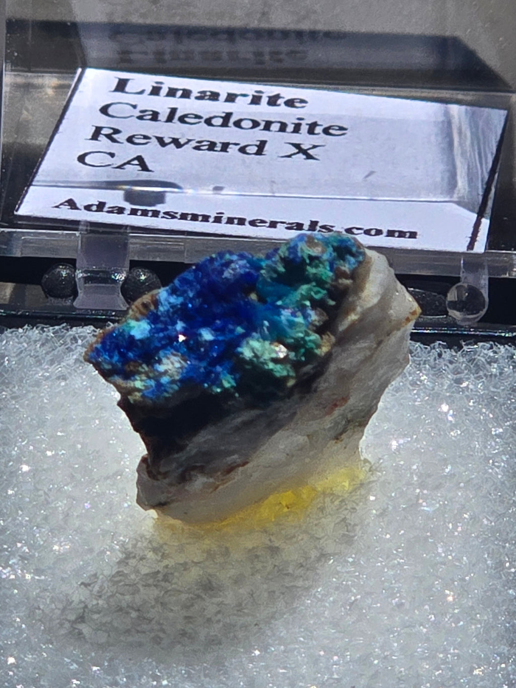 Linarite with caledonite