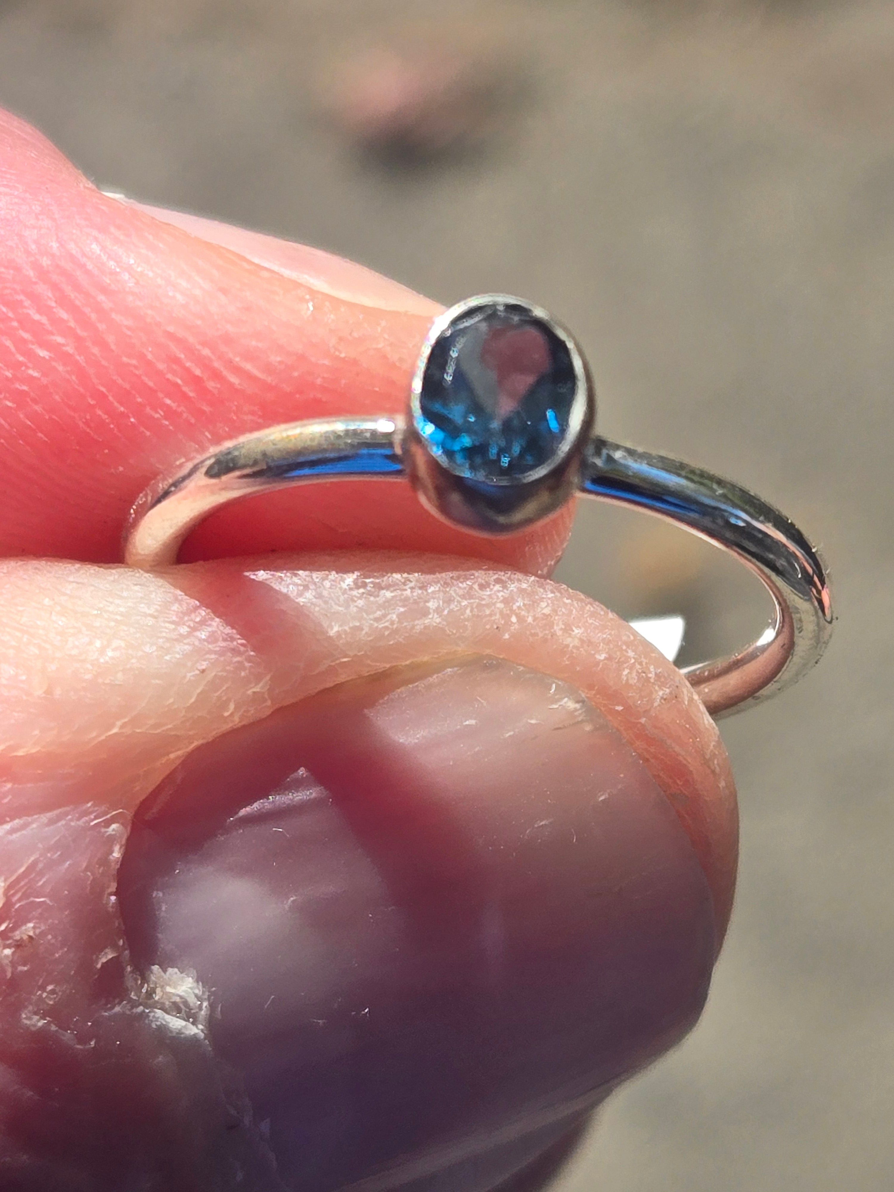 London blue topaz ring