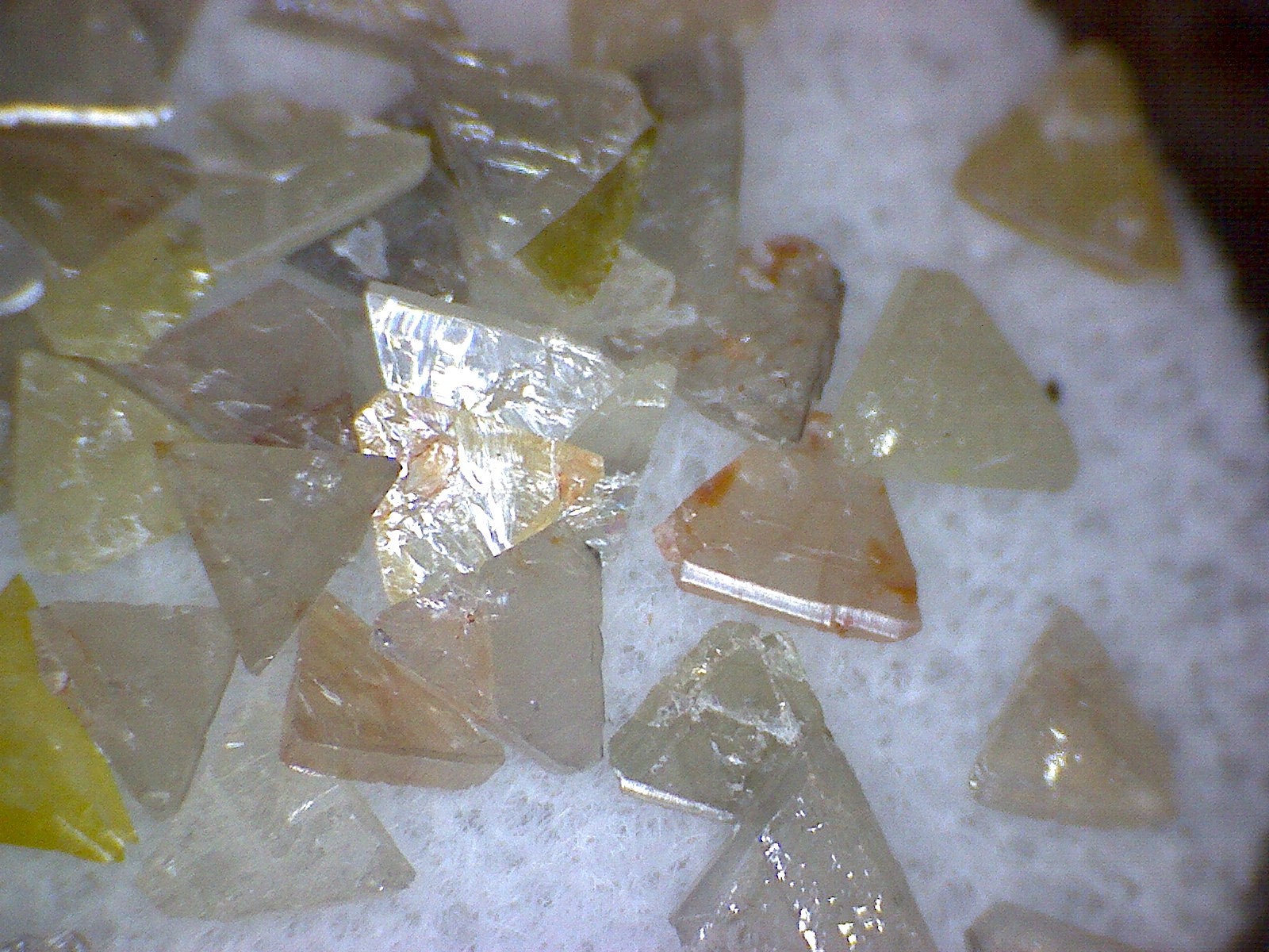 Macle Twinned Diamond Crystal Lot