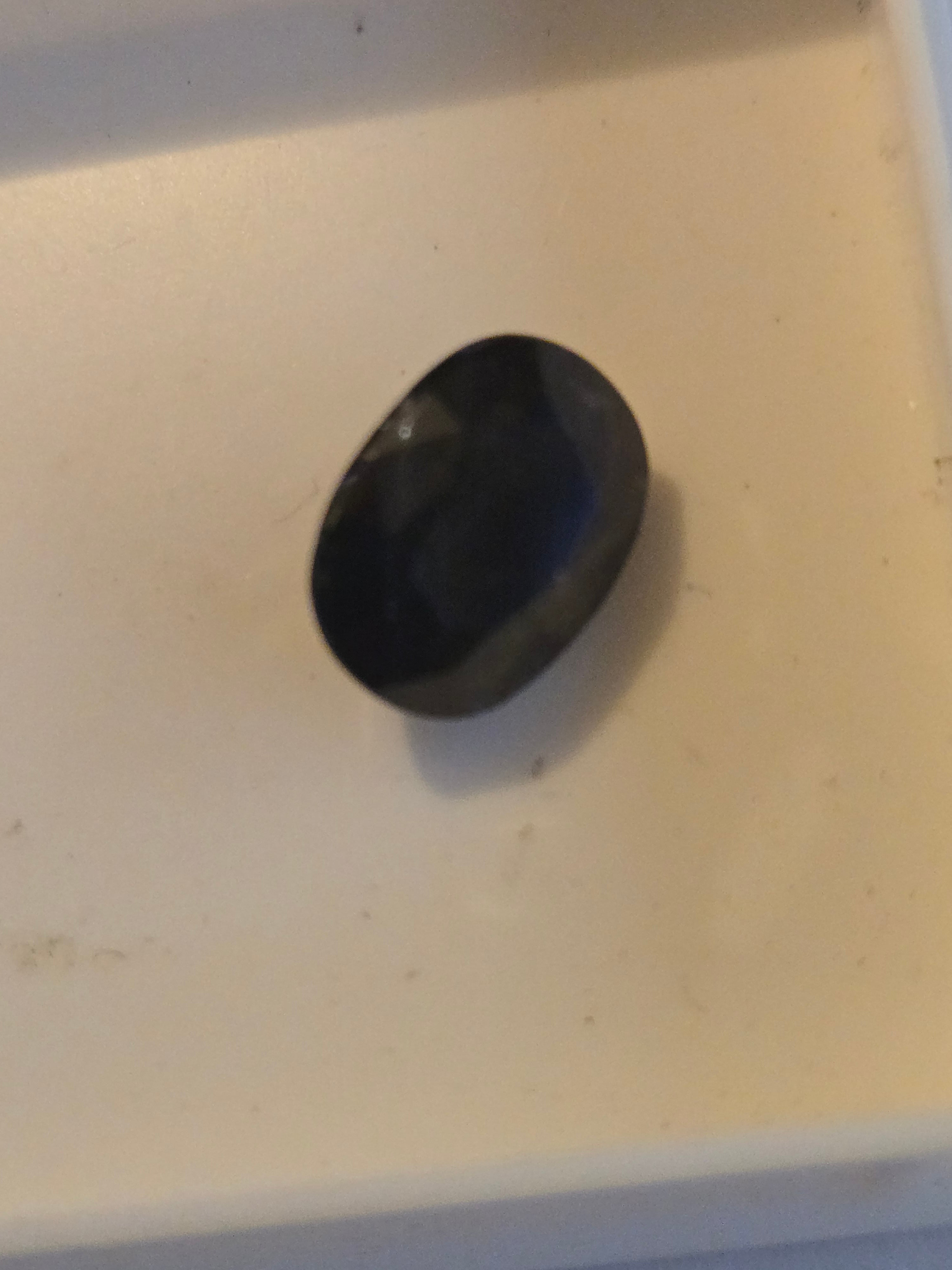 Madagascar sapphire facet