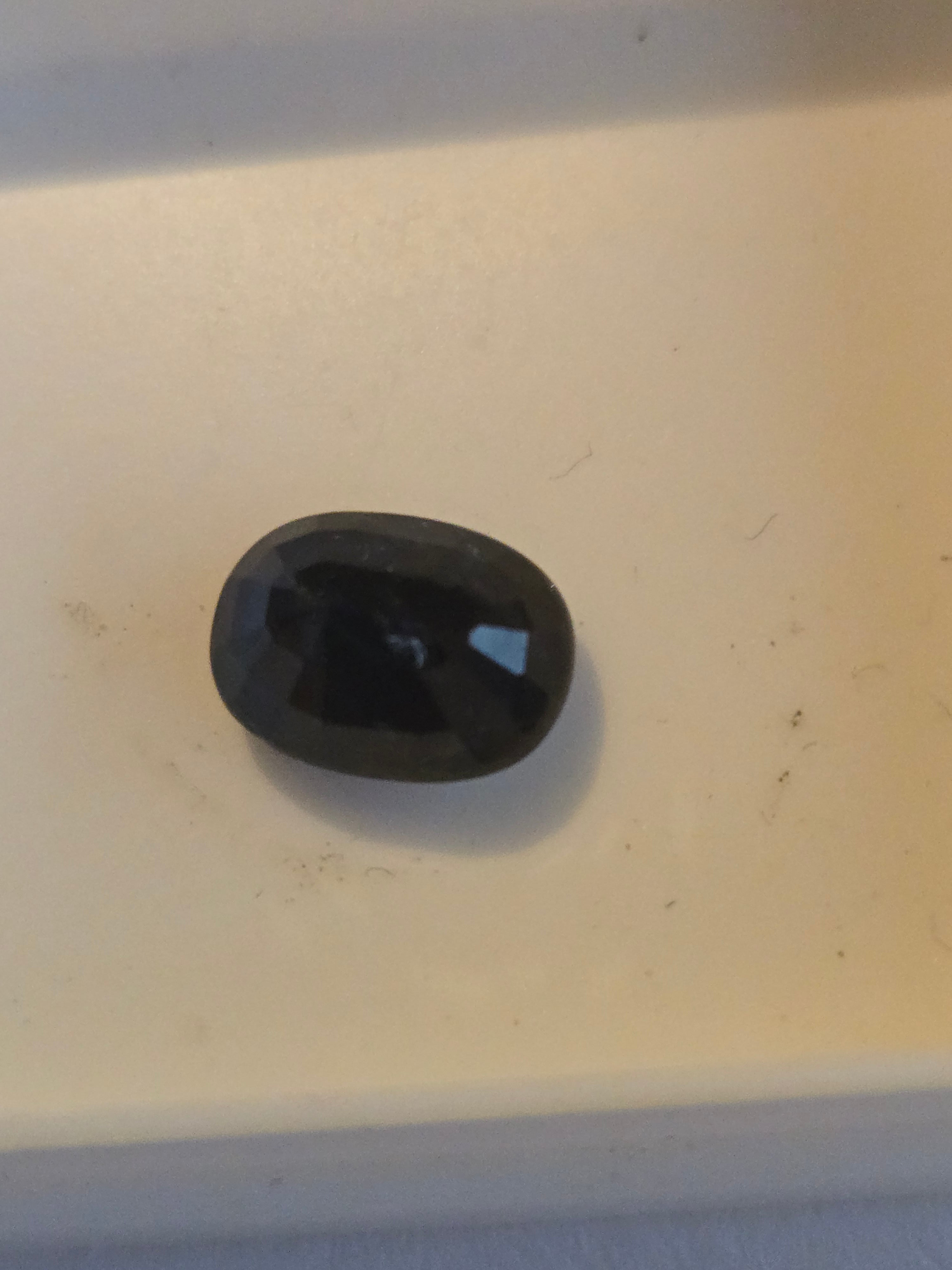 Madagascar sapphire facet