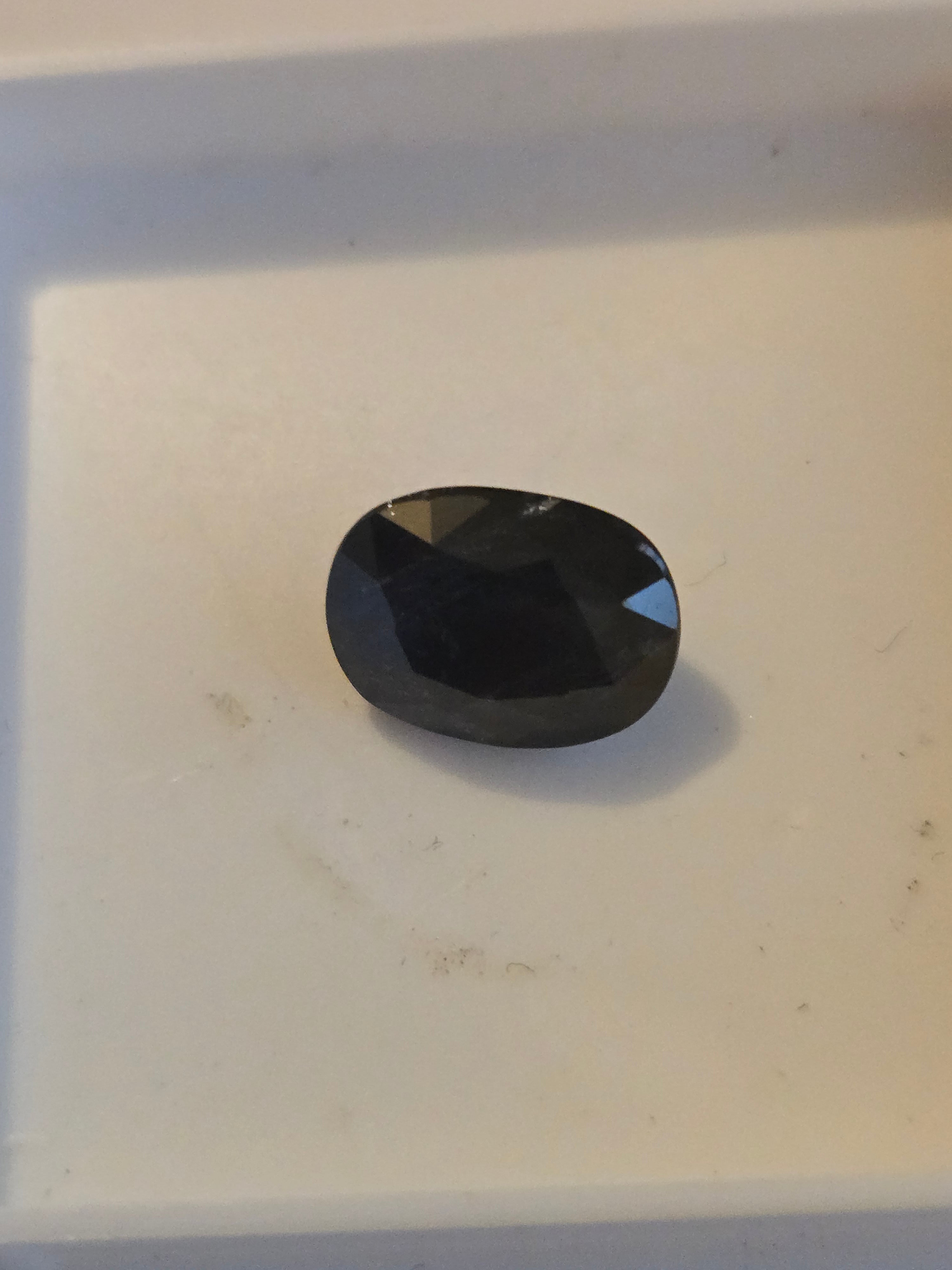 Madagascar sapphire facet