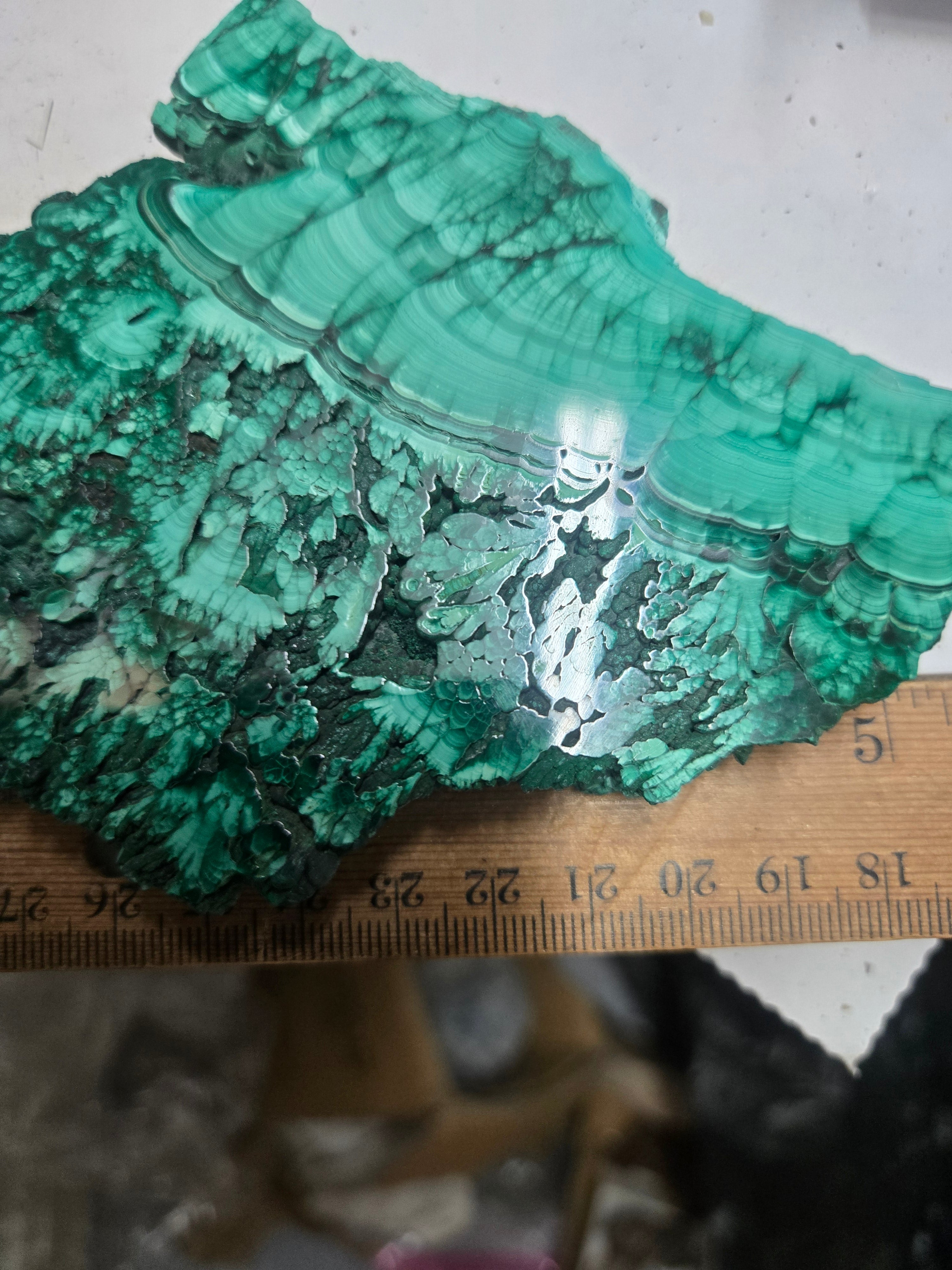 Malachite polished