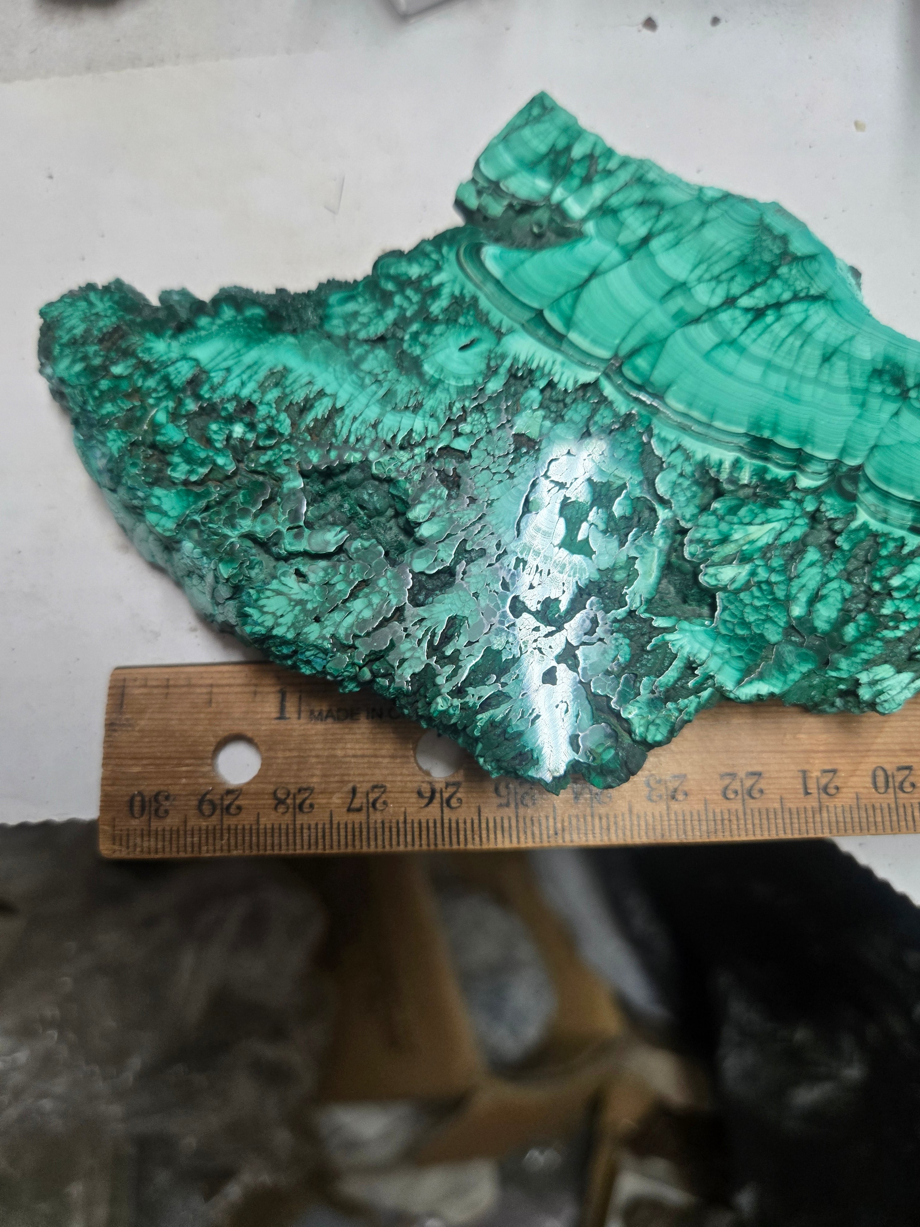 Malachite polished