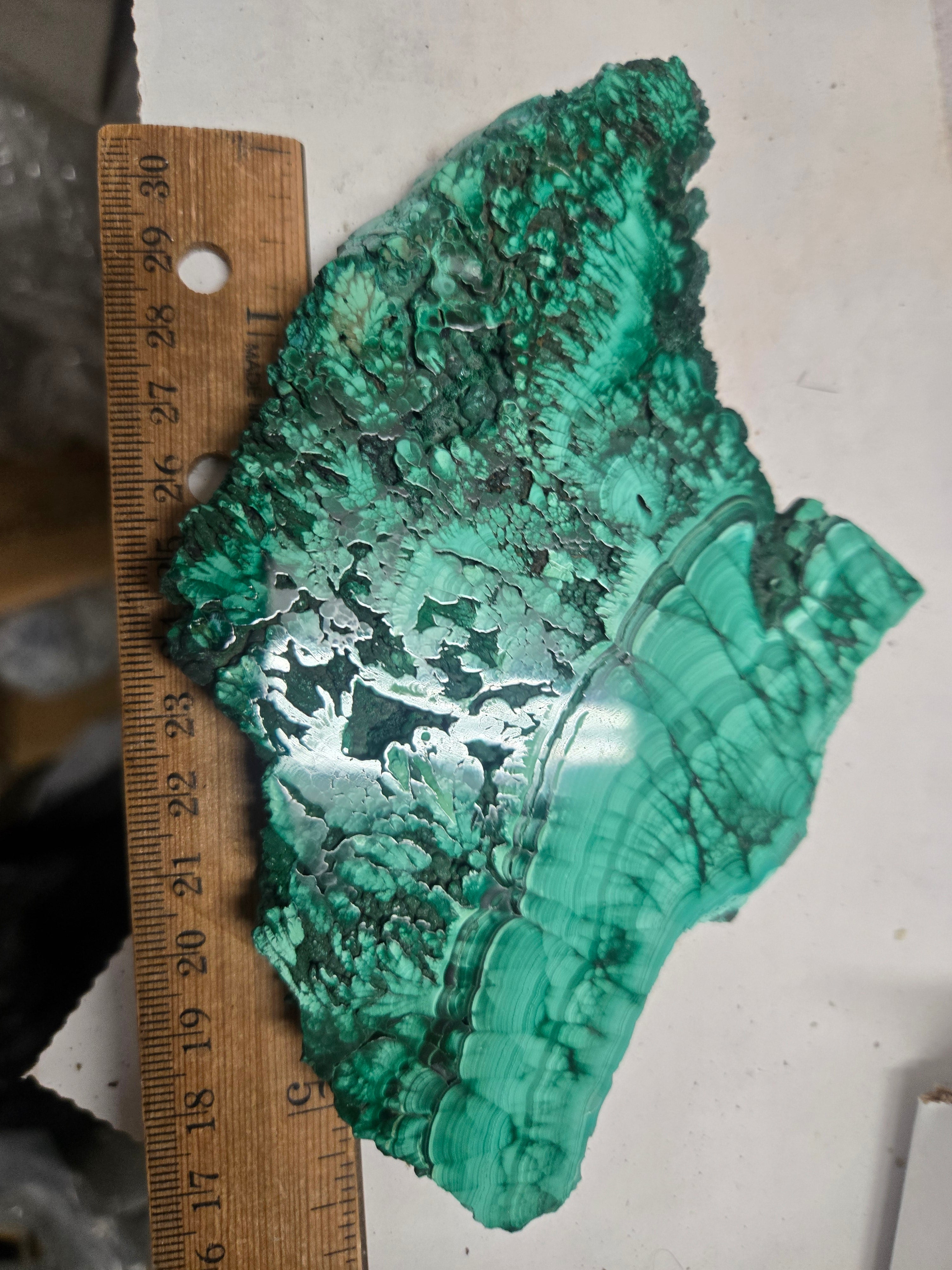 Malachite polished